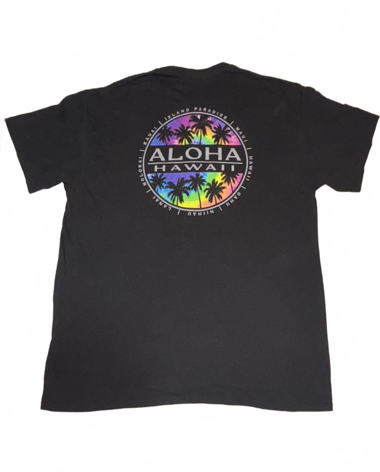 Designer Vintage Aloha Hawaii Graphic Tee - Black Size US M / EU 48-50 / 2 - 3 Thumbnail