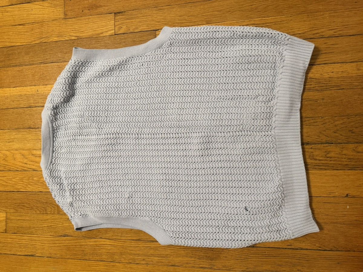 Solid Homme Solid Homme SS23 Digital Lavender Open Knit Sweater Vest Size US S / EU 44-46 / 1 - 3 Thumbnail