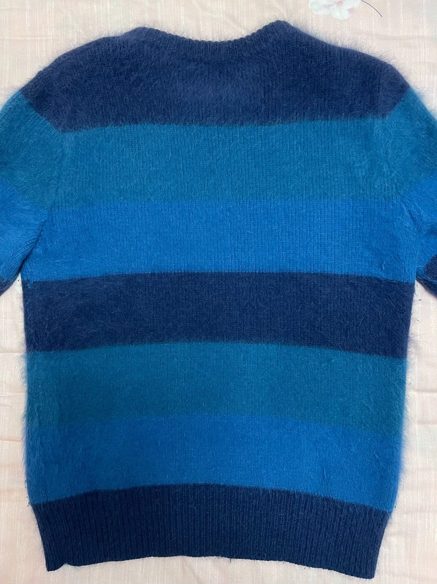Louis Vuitton Louis Vuitton Shrek Blue M Men's Angora Mix Sweater Size US M / EU 48-50 / 2 - 2 Thumbnail