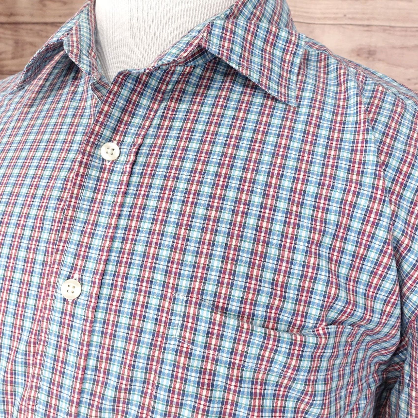 Gap GAP CLASSIC FIT RED BLUE CHECK SHIRT MENS SIZE XL Size US XL / EU 56 / 4 - 2 Thumbnail