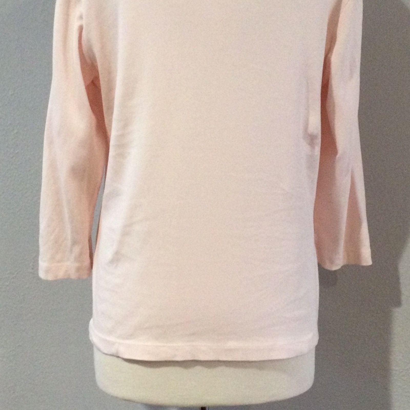 Chicos Chico's Pale Pink V-Neck 3/4 Sleeve Top Size 2/L/12 Size M / US 6-8 / IT 42-44 - 9 Thumbnail