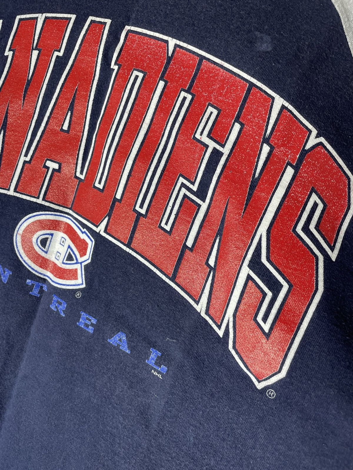 NHL × Vintage NHL Canadiens Montreal vintage T shirt 90s Size US XL / EU 56 / 4 - 4 Thumbnail