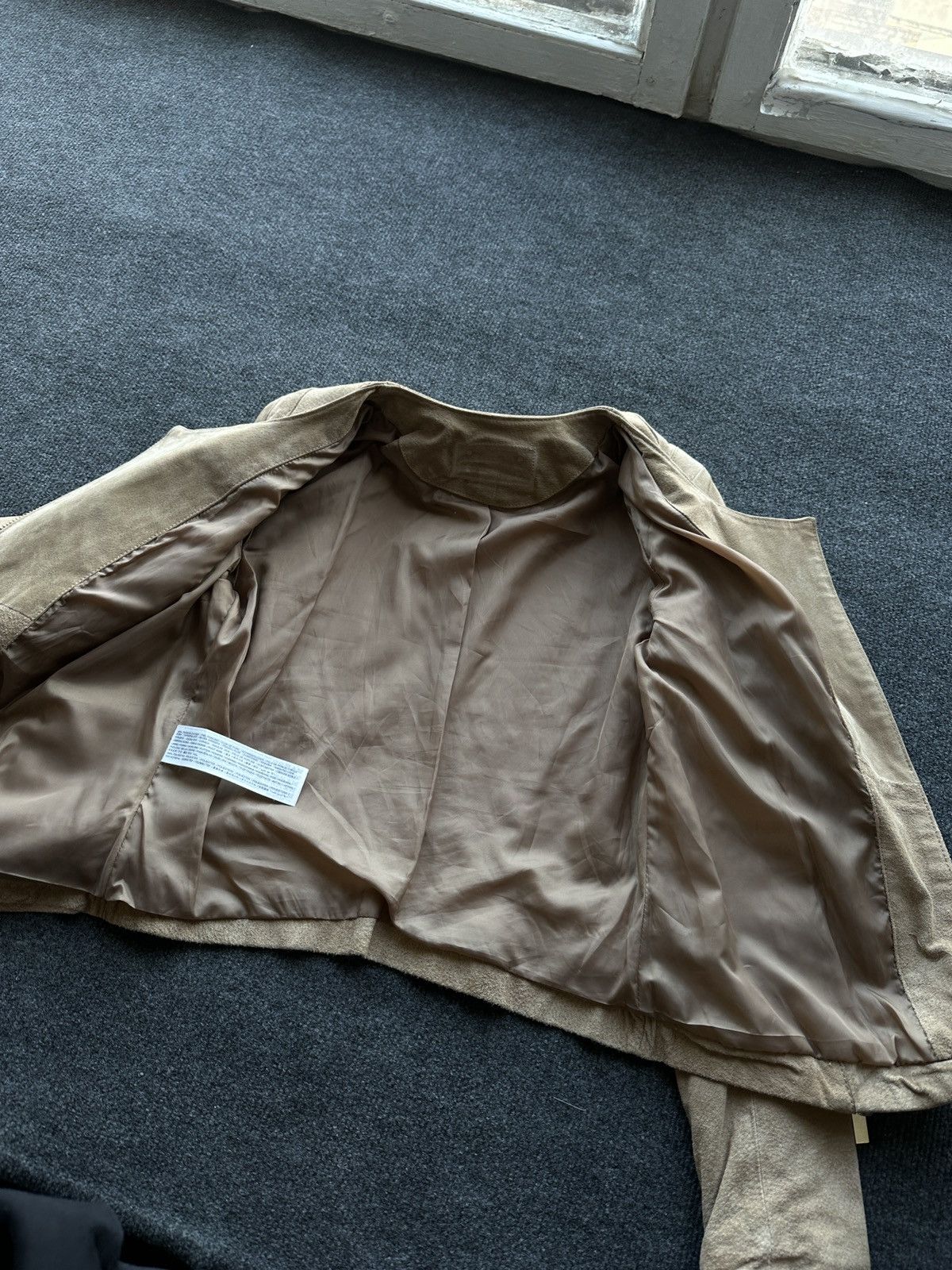 Other 🚨Y2K RICK OWENS TYPE DIRTY SLIM FIT ZIP LEATHER JACKET Size S / US 4 / IT 40 - 8 Thumbnail