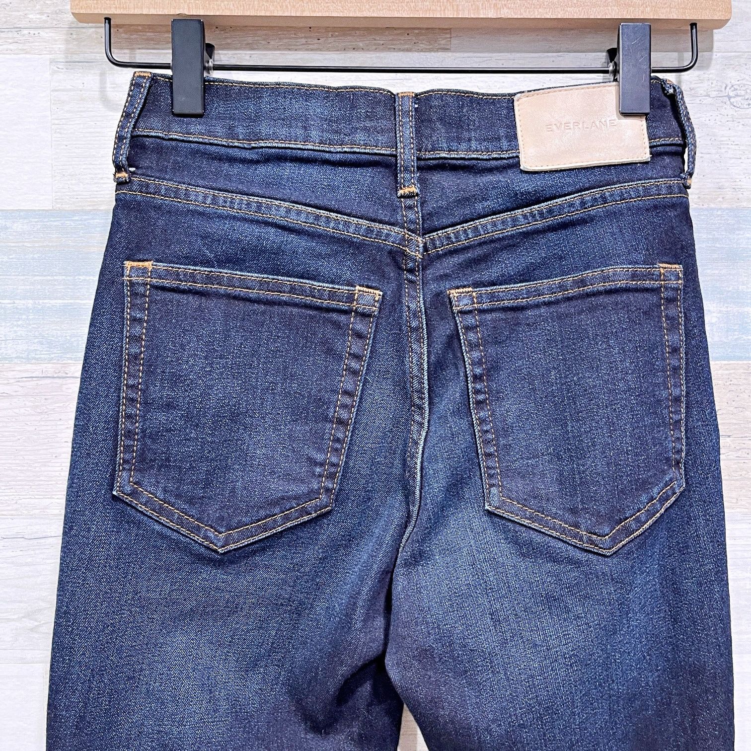 Everlane Everlane Authentic Ankle Skinny Jeans Deep Indigo Womens 23 Size 23" - 5 Thumbnail