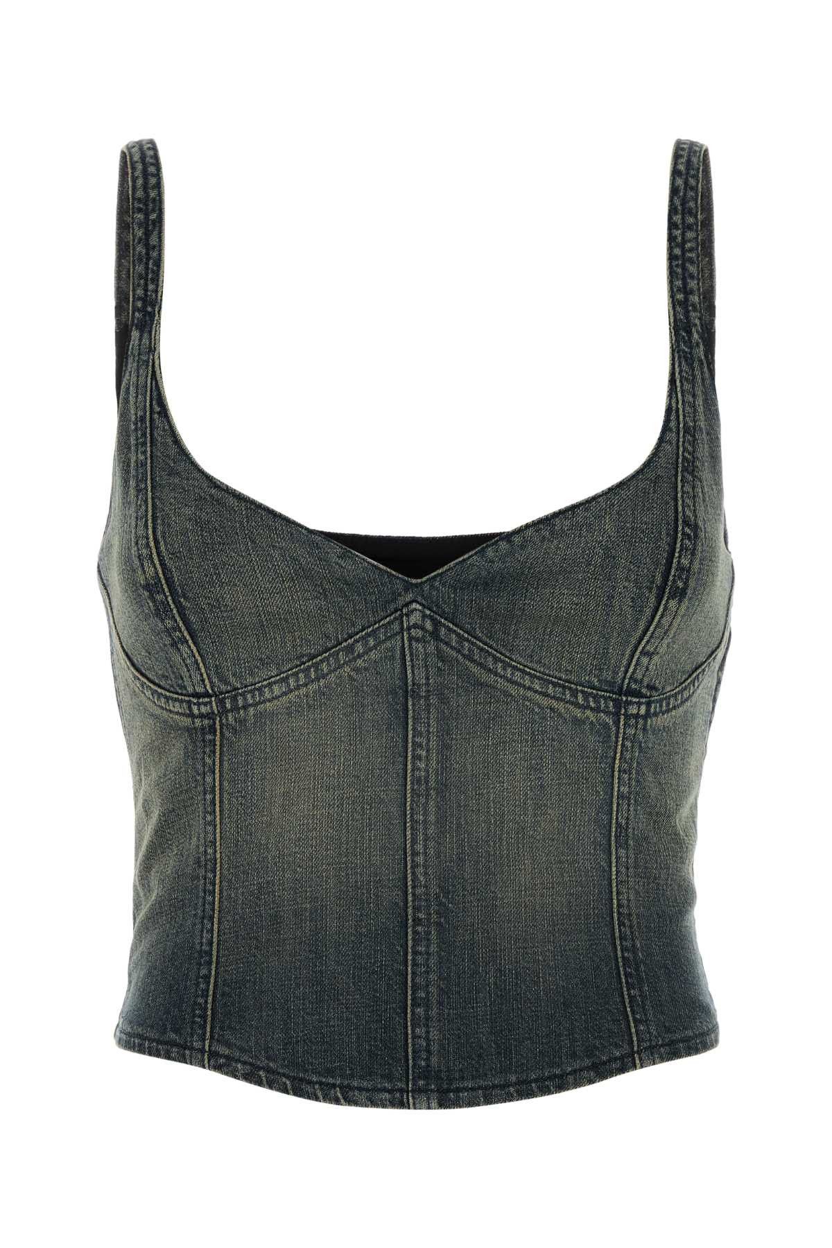 Balenciaga Denim Top Size S / US 4 / IT 40 - 1 Thumbnail