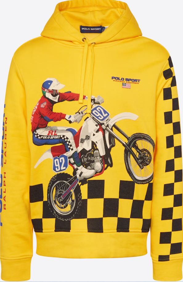 Polo Ralph Lauren Polo Ralph Lauren Sport Motocross Print Hoodie Sweatshirt XL Size US XL / EU 56 / 4 - 1 Thumbnail