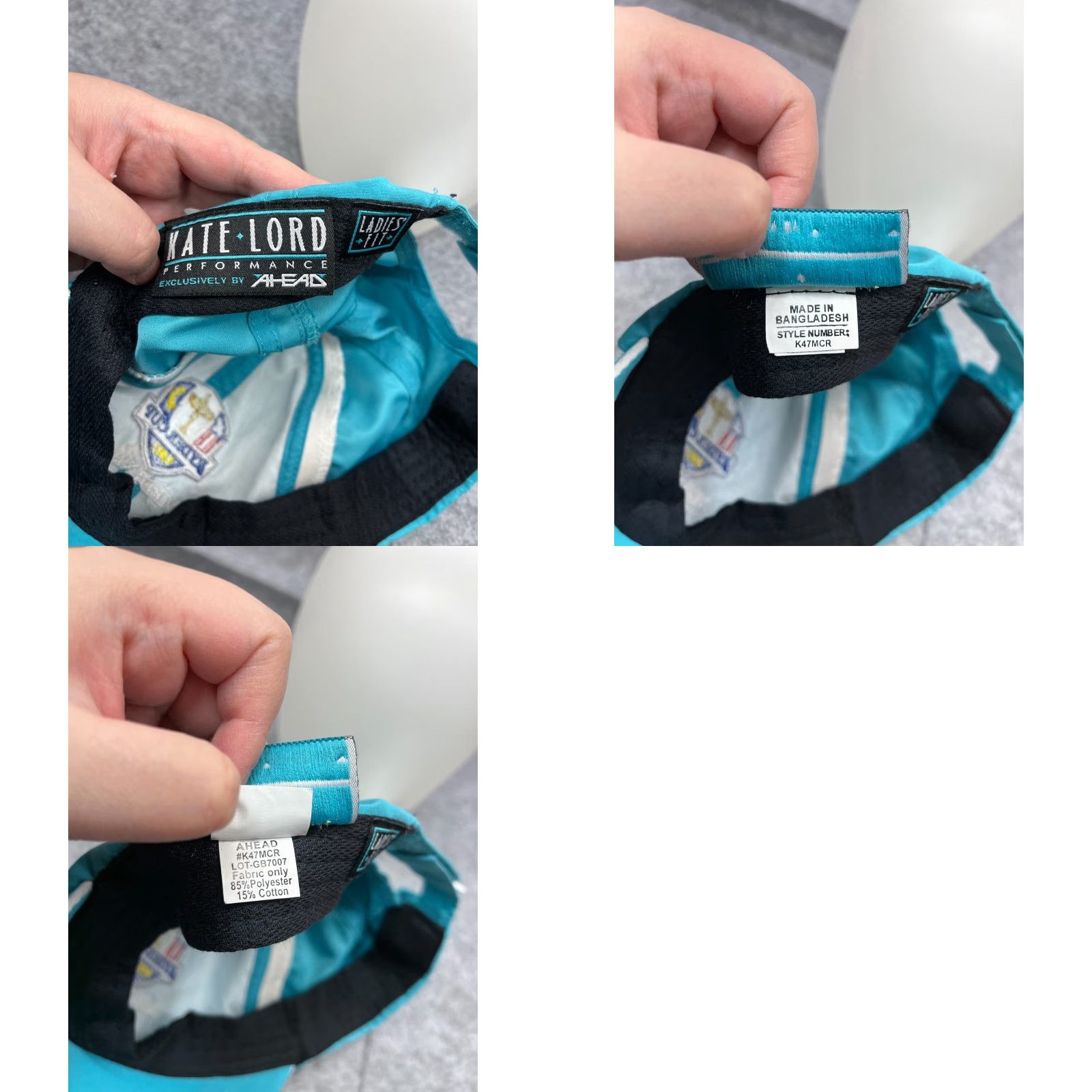Vintage Kate Lord Hat Cap Strap Back Womens One Size Blue Golf Polyester 2012 Ryder Medinah Size ONE SIZE - 9 Thumbnail