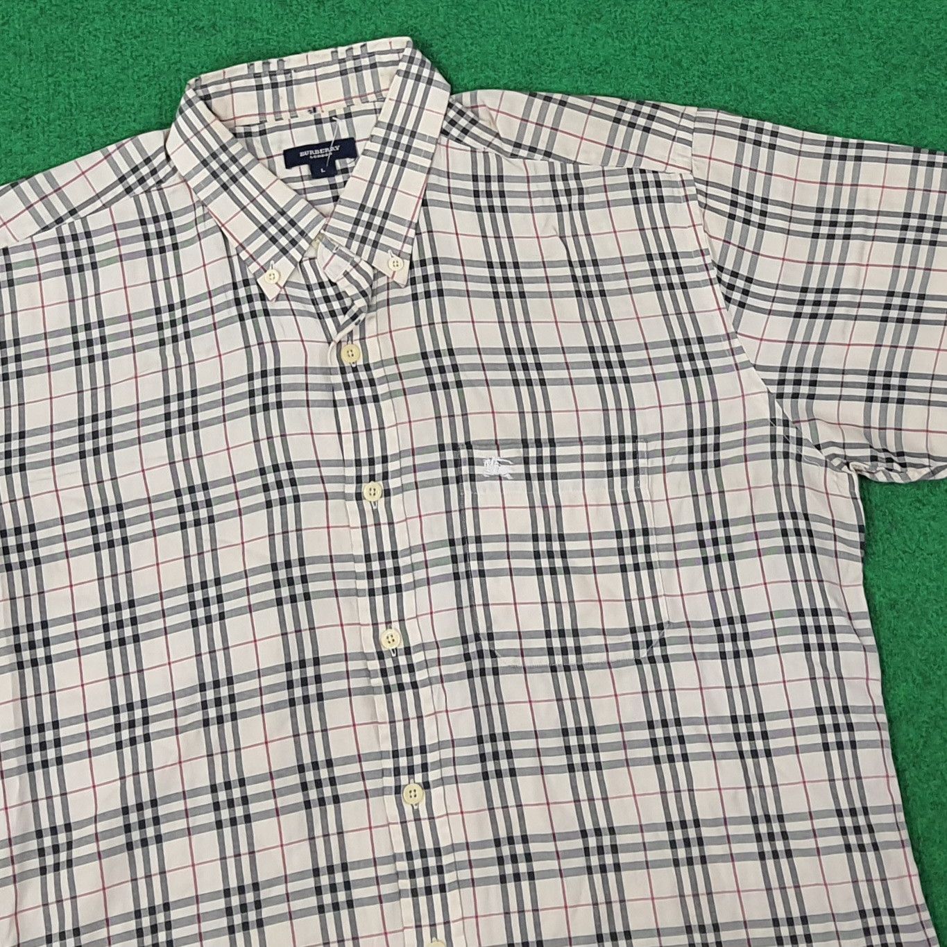 Burberry Vintage Burberry London Nova Check Button Up Shirt C267N8 Size US L / EU 52-54 / 3 - 2 Thumbnail