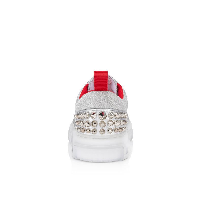Christian Louboutin os11x0526 Astroloubi Strass Sneakers in Silver Size US 9 / EU 42 - 3 Thumbnail
