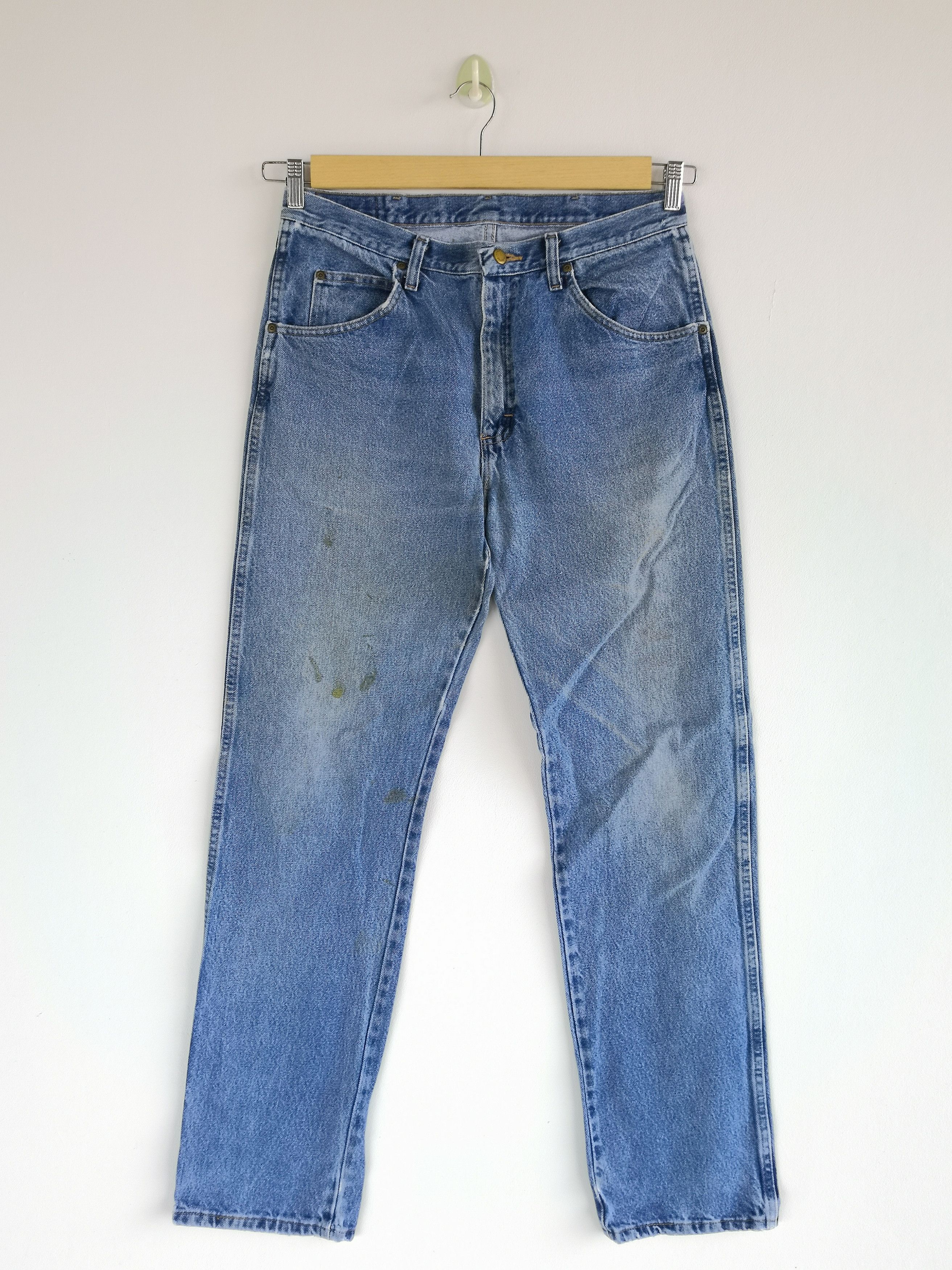 Wrangler Vintage Wrangler Light Wash Jeans Wrangler Dirty Faded Denim Size US 32 / EU 48 - 2 Thumbnail