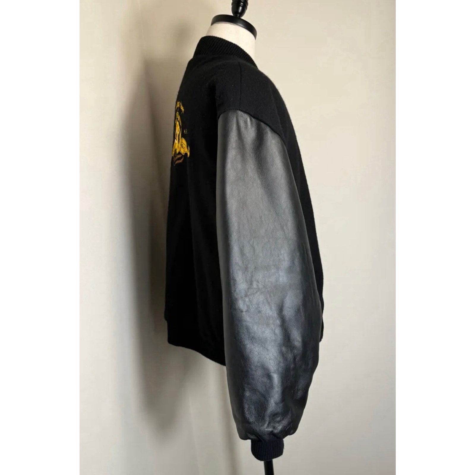 Other Vintage 1997 Size Xxl Steer Brand wool Leather Bomber Jacket Size US XXL / EU 58 / 5 - 3 Thumbnail