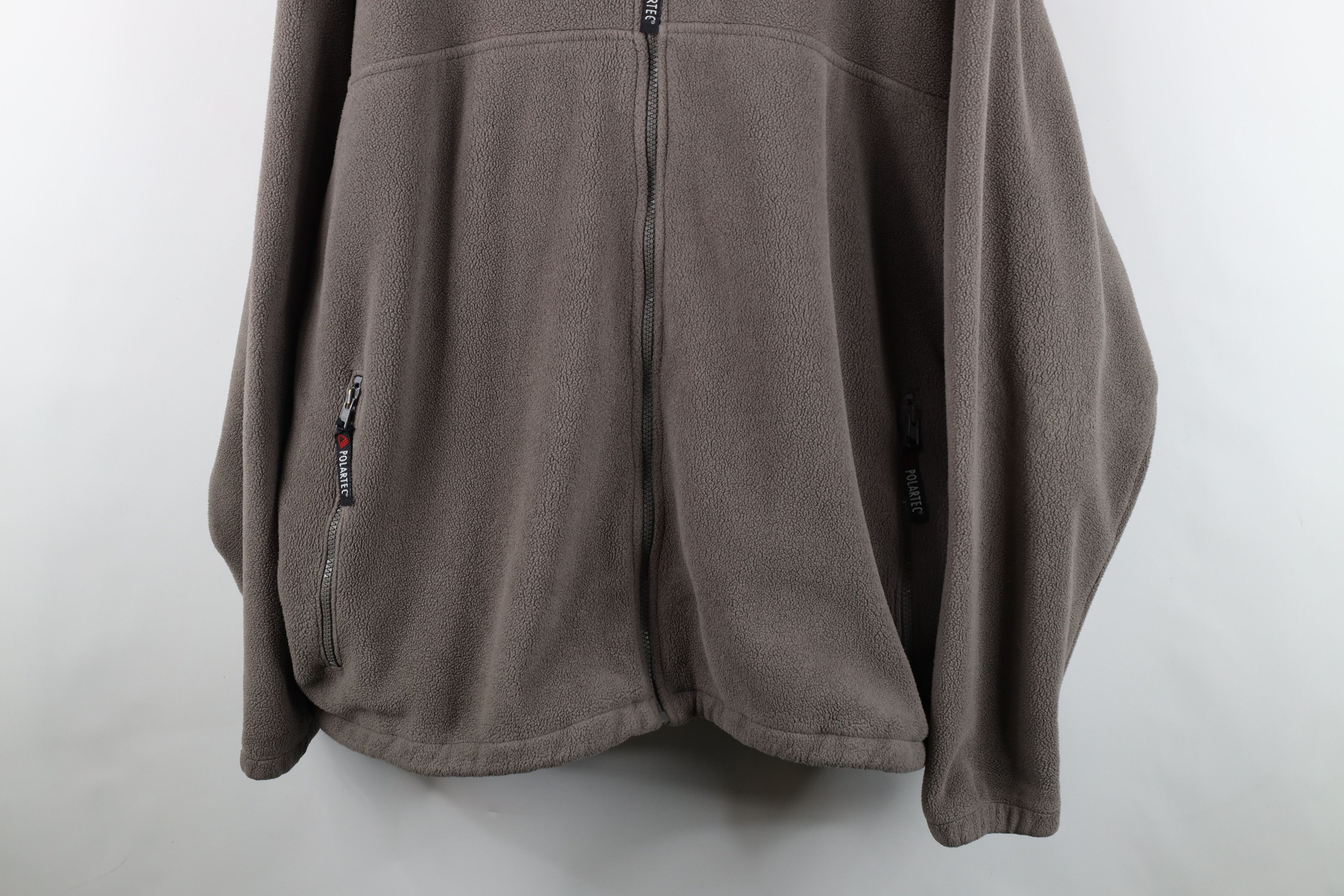 Cabelas Vintage 90s Cabelas Polartec Fleece Full Zip Jacket Gray Size US XXL / EU 58 / 5 - 3 Thumbnail