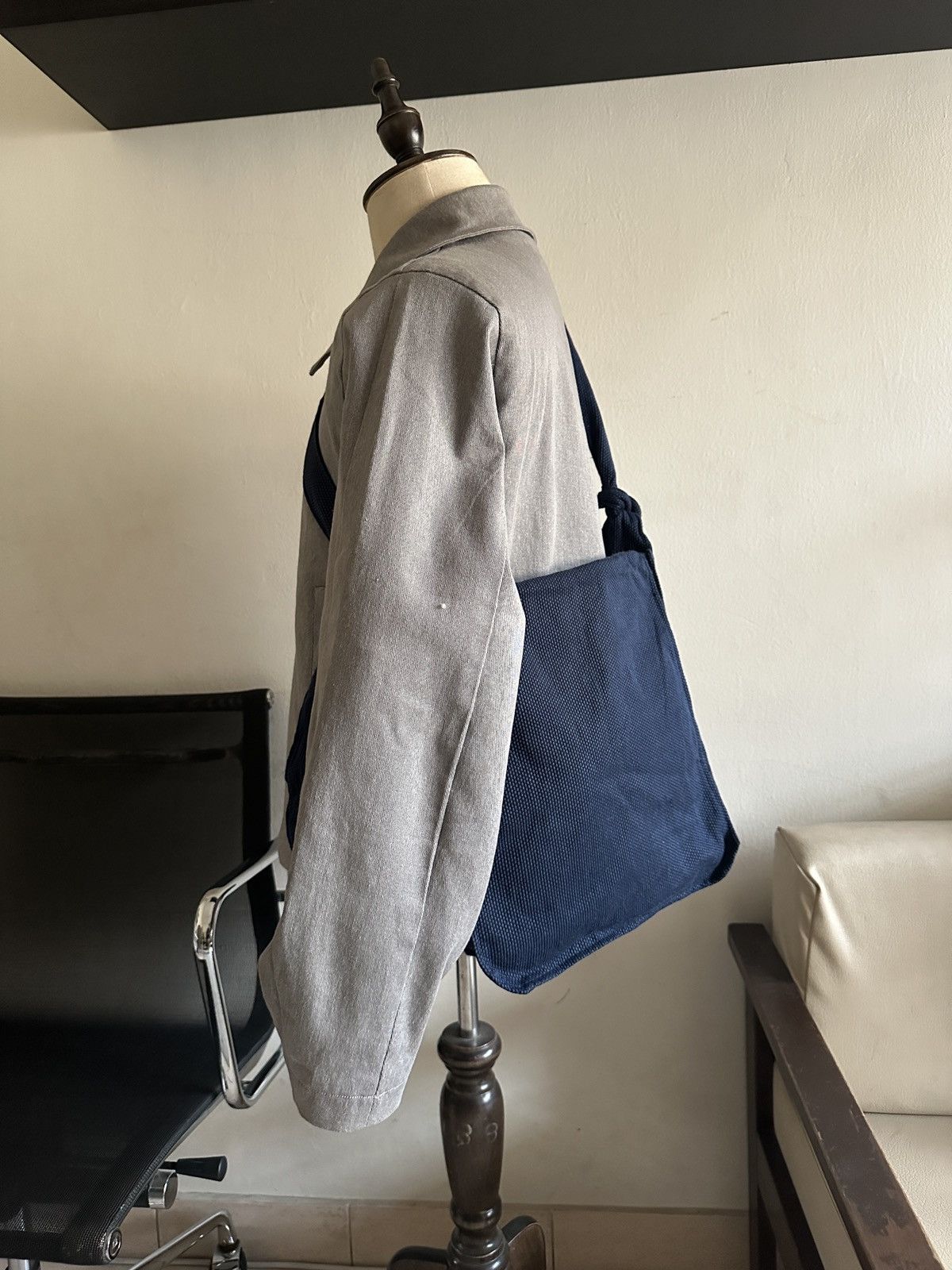Japanese Brand 1990s Japanese Indigo Zudabukuro Kendo Sling Bag Size ONE SIZE - 11 Thumbnail