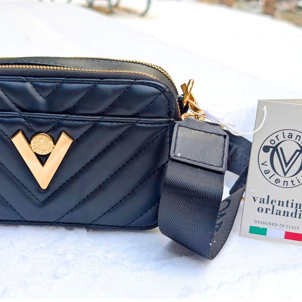 Valentino NWT Valentino Orlandi Black Quilted Leather Camera Bag Size ONE SIZE - 5 Thumbnail