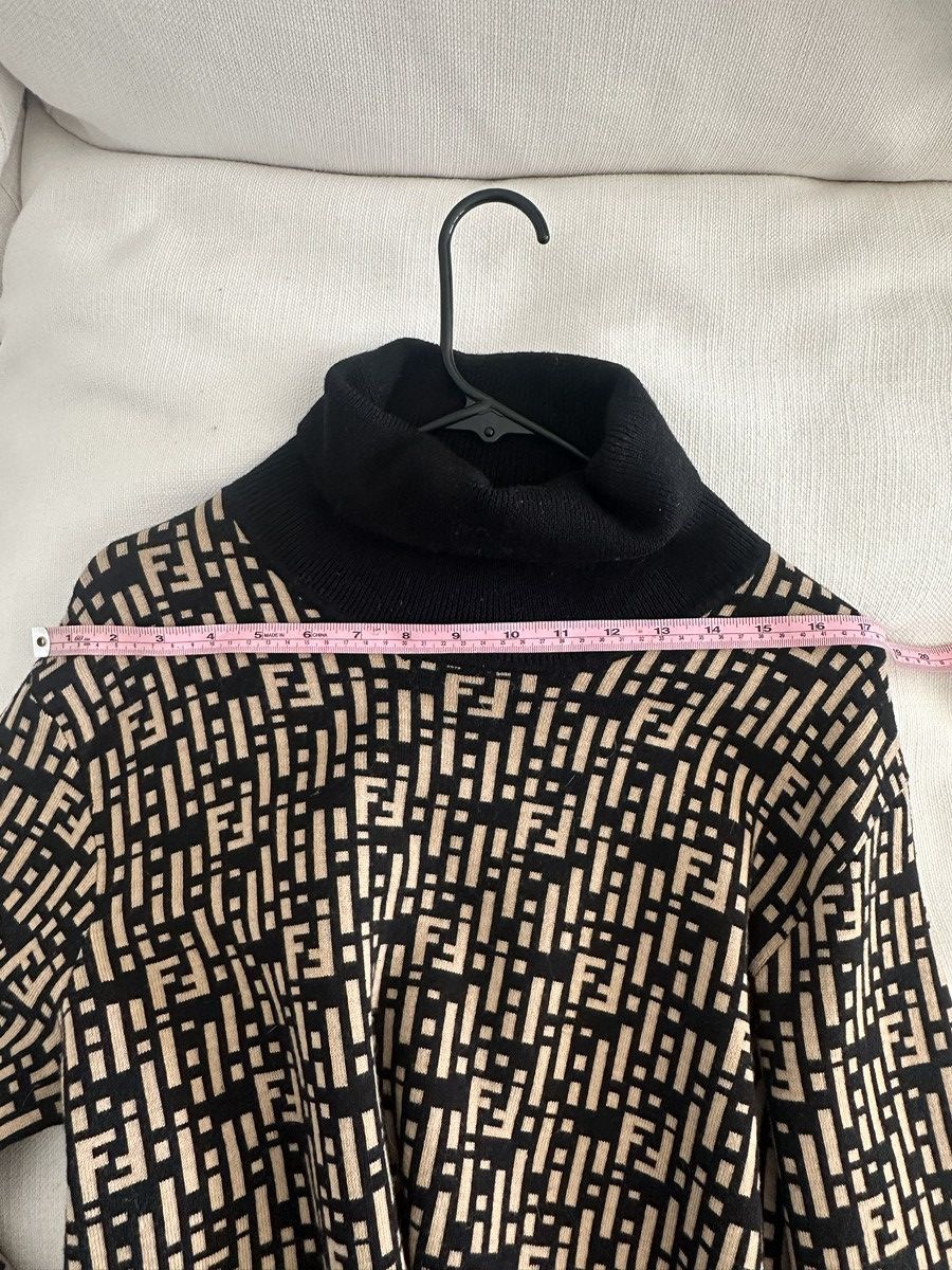 Fendi FENDI Zucca Pattern Turtleneck Knit Size US L / EU 52-54 / 3 - 6 Thumbnail