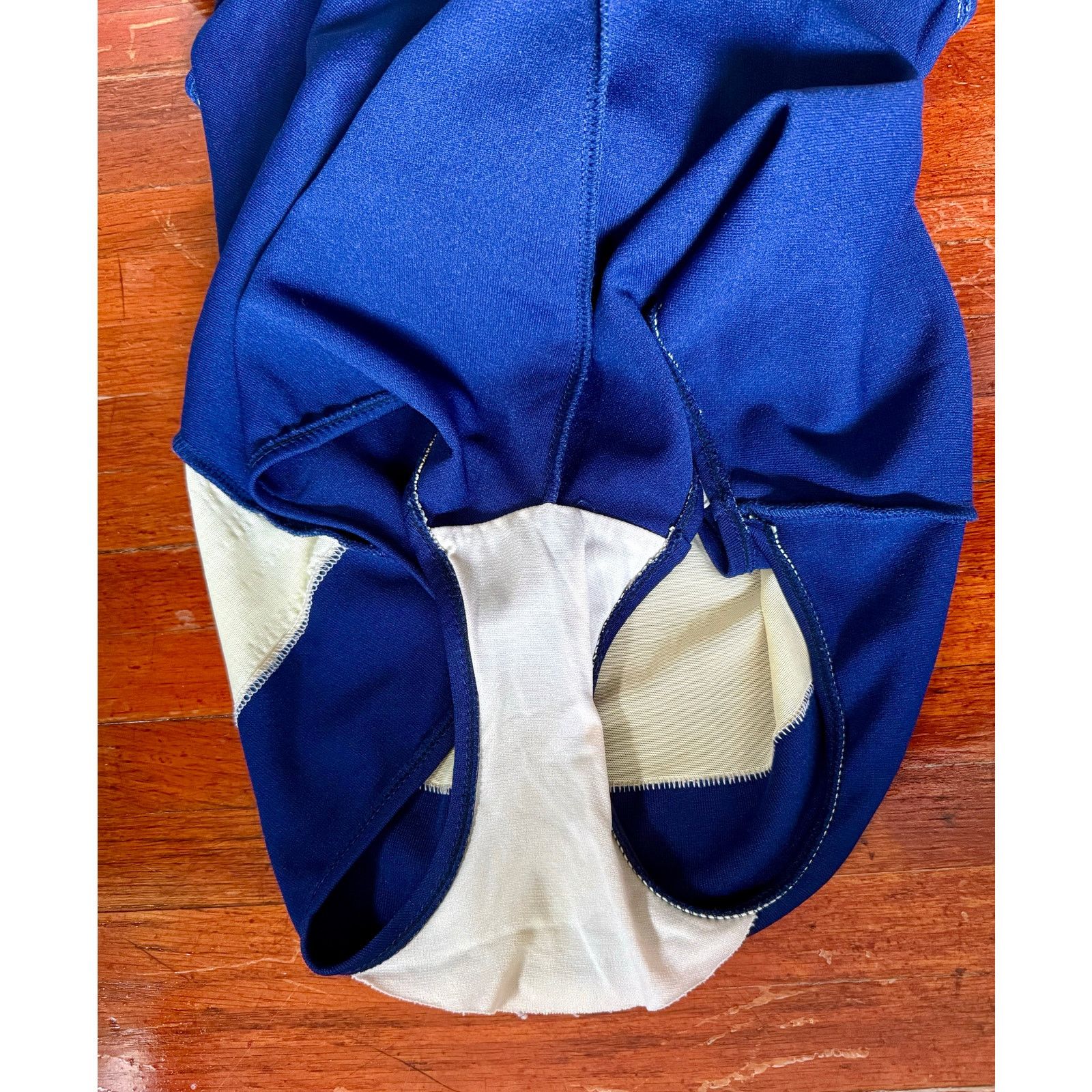 Vintage Vintage 50s Robby Len Blue Red One Piece Suit Swim Large Med Size US 40 / EU 56 - 7 Thumbnail