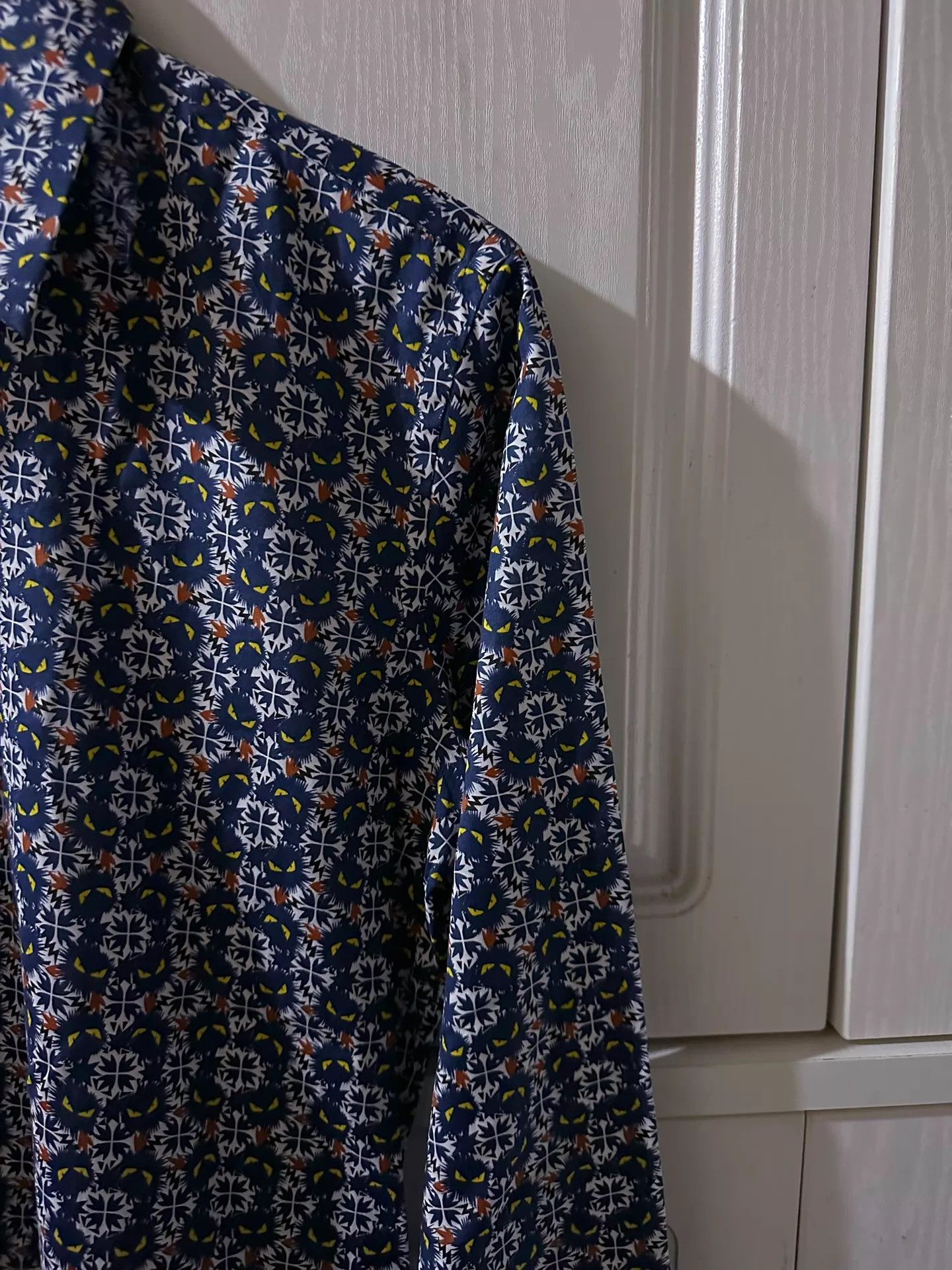 Fendi FENDI Devil Eye Runway Print Shirt Jacket Men's Size US M / EU 48-50 / 2 - 5 Thumbnail