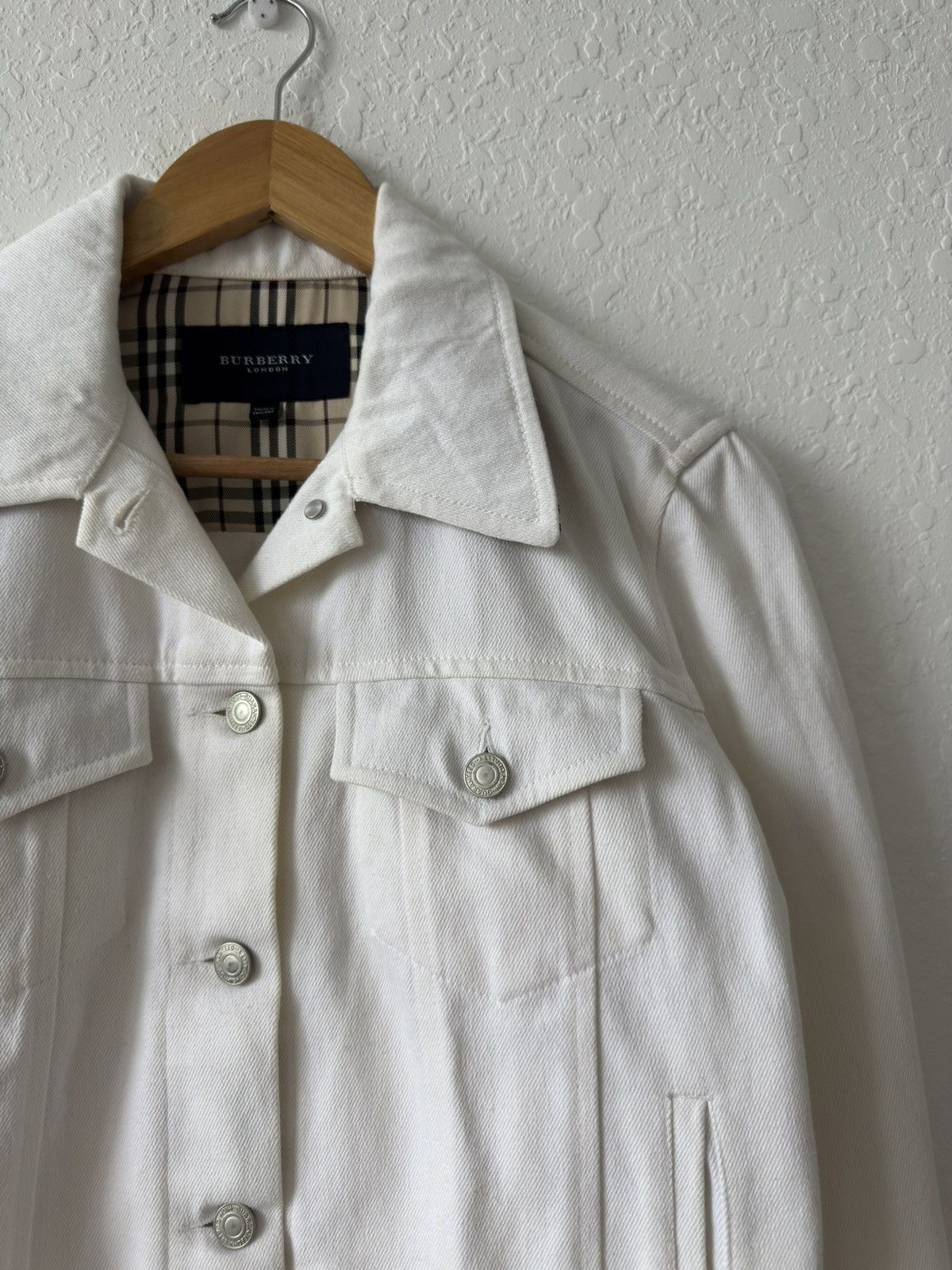 Burberry × Vintage Vintage Burberry London Denim Women Jacket Coat Nova Check Size M / US 6-8 / IT 42-44 - 12 Thumbnail