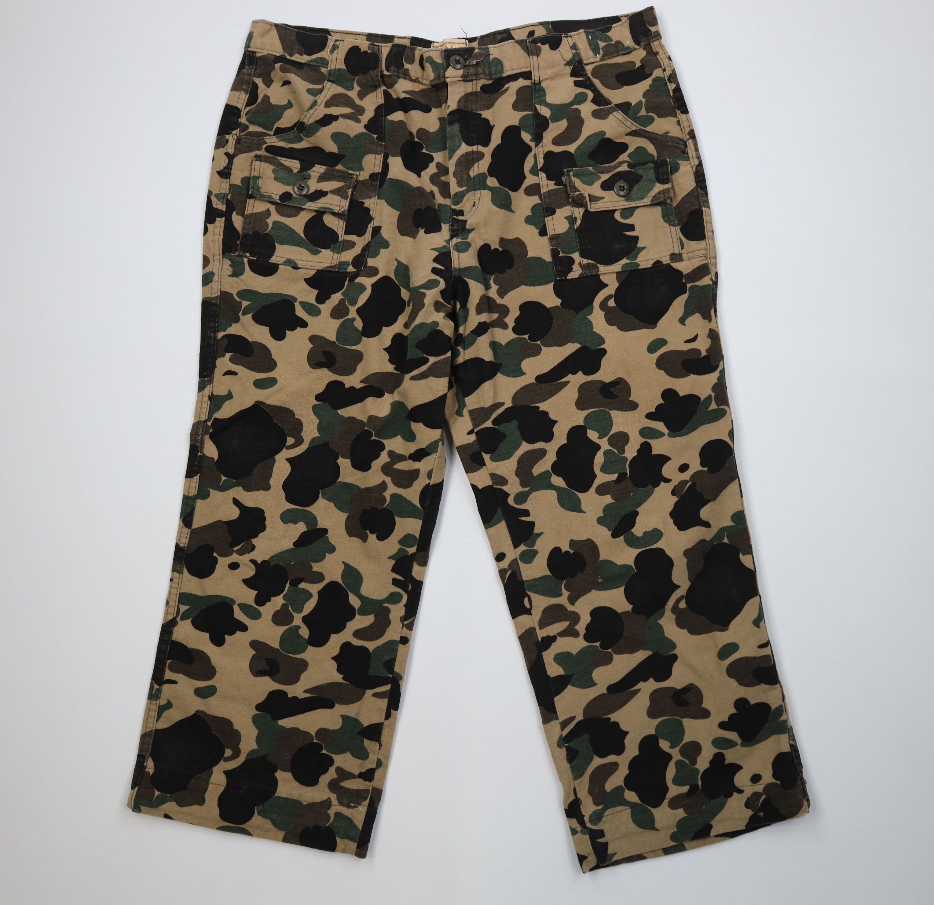Vintage Vintage 70s Streetwear Chamois Cloth Wide Leg Pants USA Size US 42 / EU 58 - 1 Thumbnail