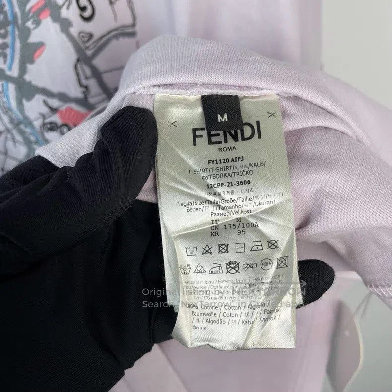 Fendi Fendi Short Sleeve Pink Size US M / EU 48-50 / 2 - 5 Thumbnail