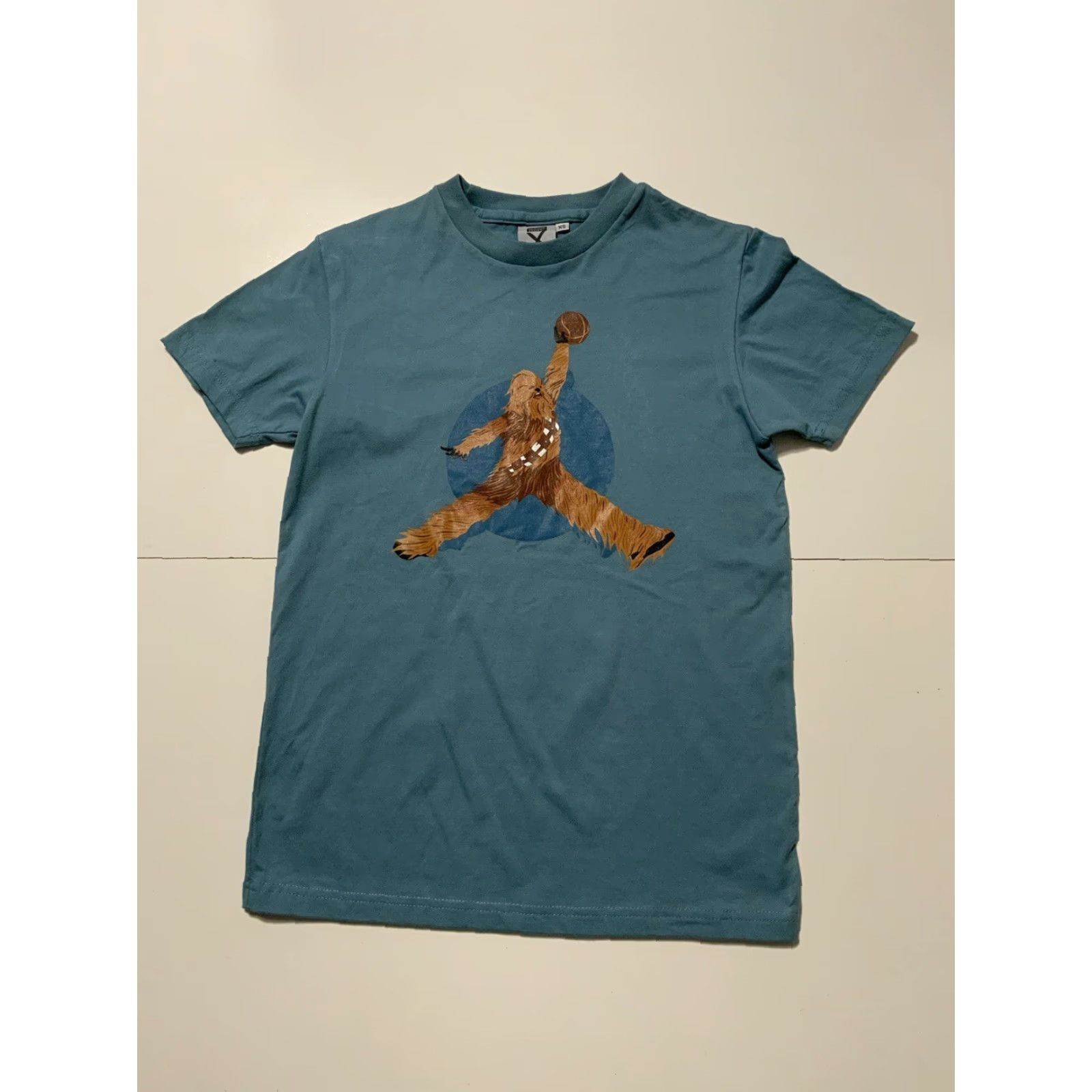 Y/Project Project X Spoofs Limited Chewbacca Star Wars Jordan MJ Dunk Graphic T-Shirt Men XS Multicolor Size US XS / EU 42 / 0 - 2 Thumbnail