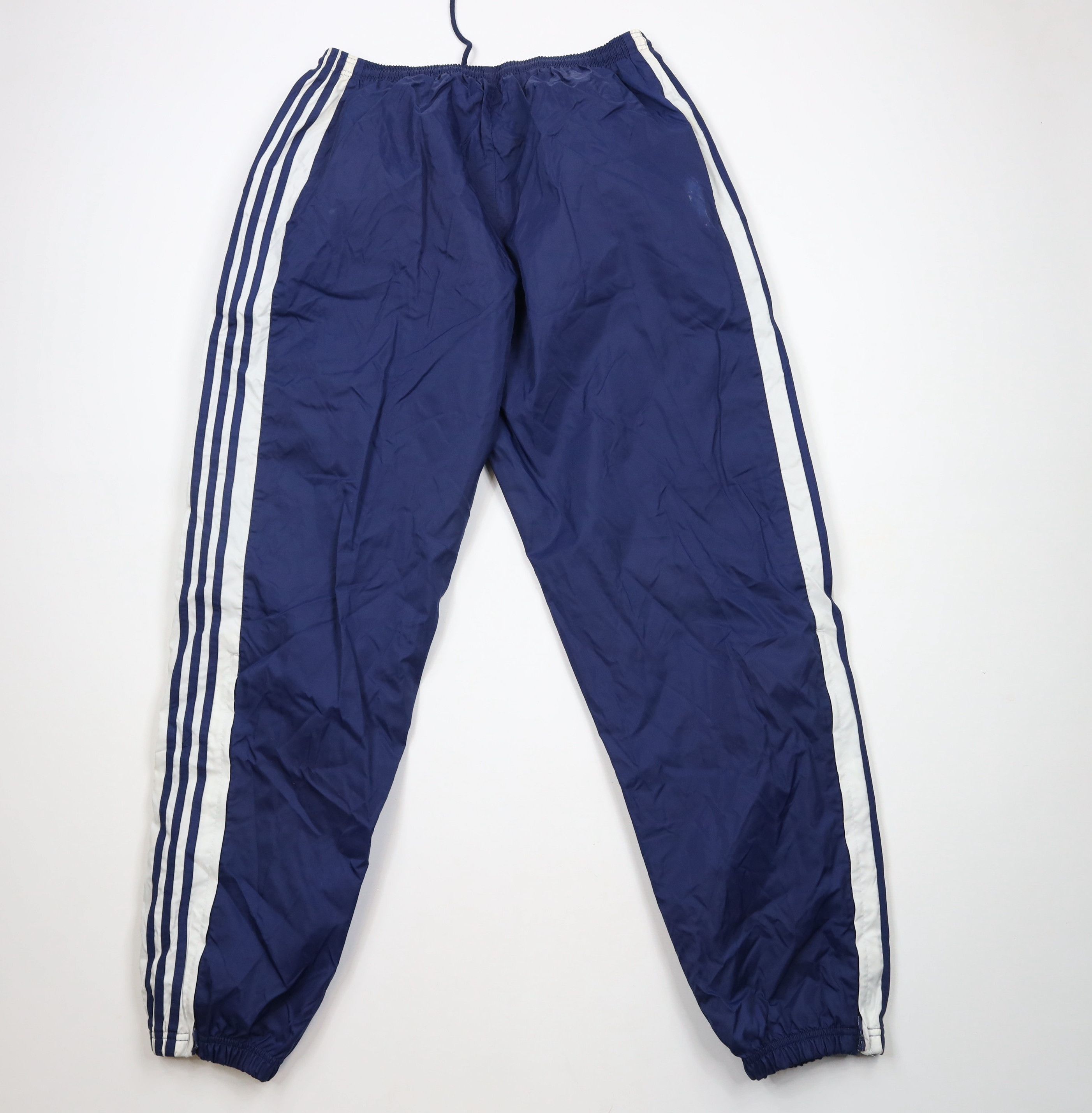 Adidas × Vintage Vintage 90s Adidas Spell Striped Lined Joggers Pants Blue Size US 40 / EU 56 - 11 Thumbnail