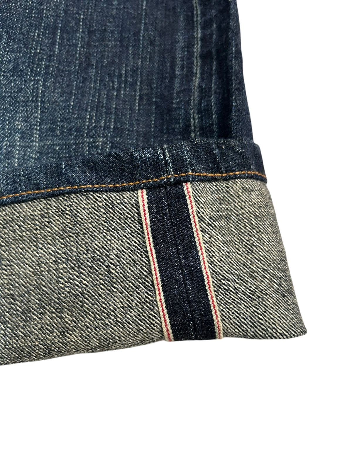 Japanese Brand × Kapital × Vintage Edwin Selvedge Vintage Japanese Short Denim jeans Size US 33 - 2 Thumbnail