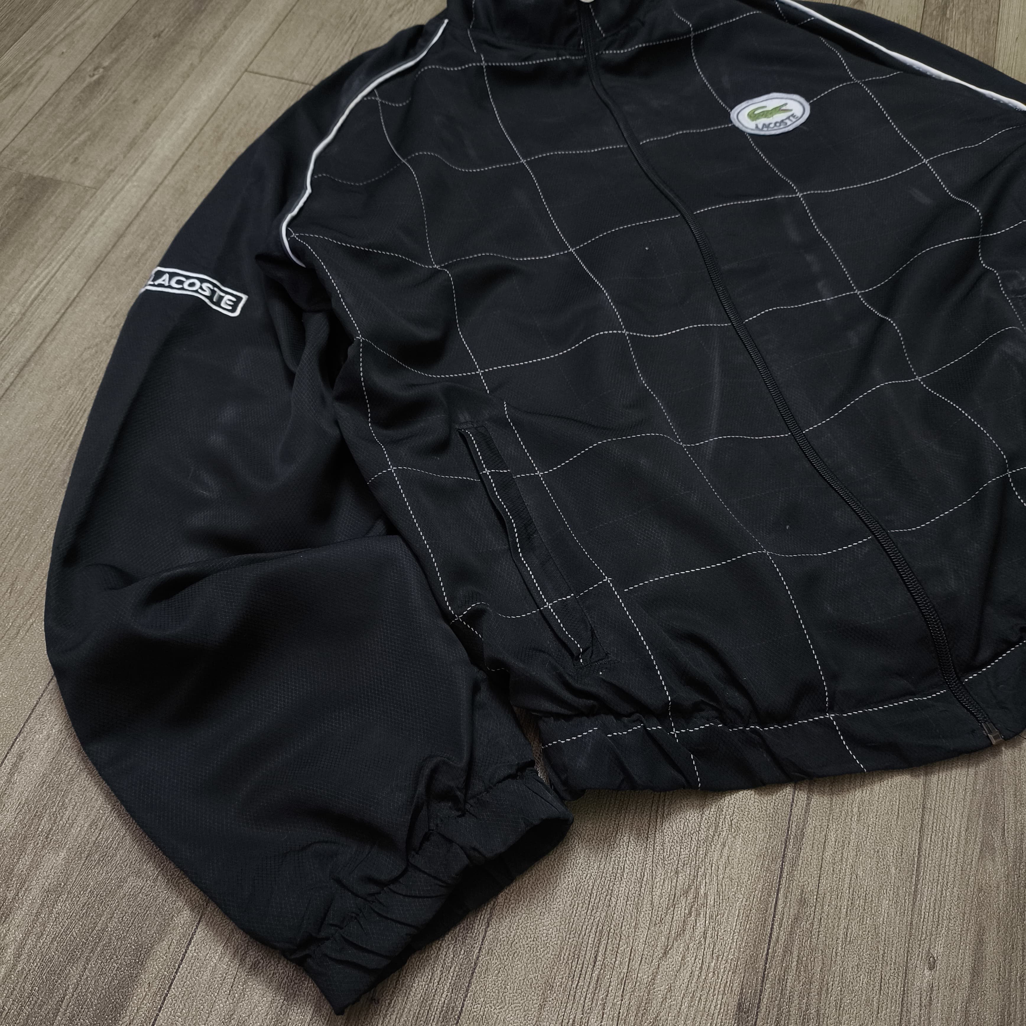 Lacoste Vintage Lacoste Pin Stripe Track Jacket Size US M / EU 48-50 / 2 - 8 Thumbnail