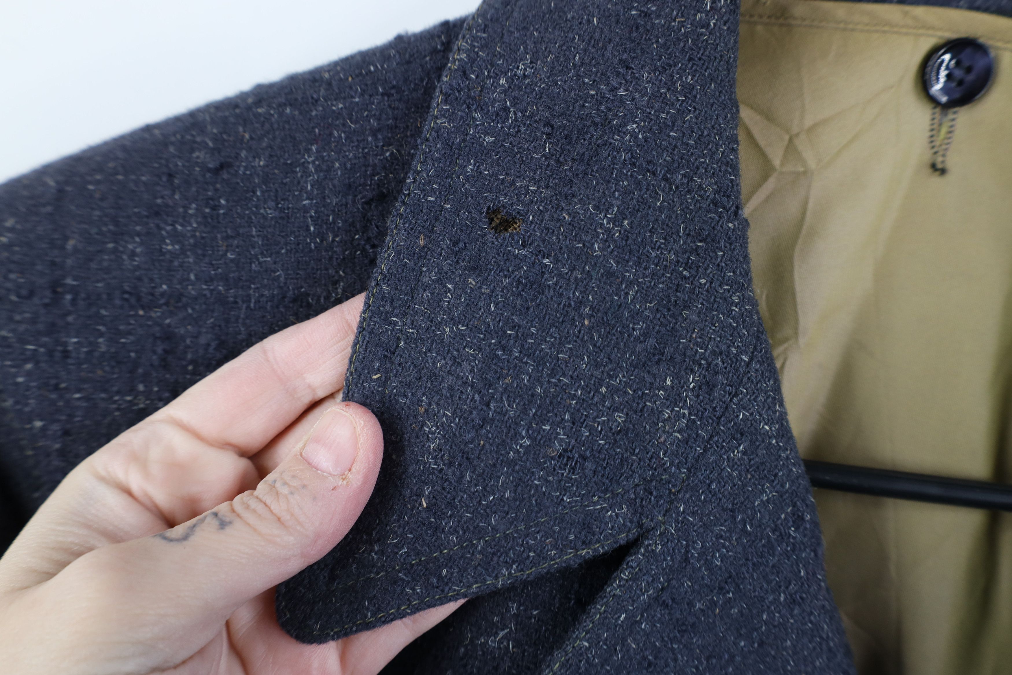 Vintage Vintage 50s Rockabilly Atomic Wool Tweed Overcoat Jacket Size US XXL / EU 58 / 5 - 4 Thumbnail