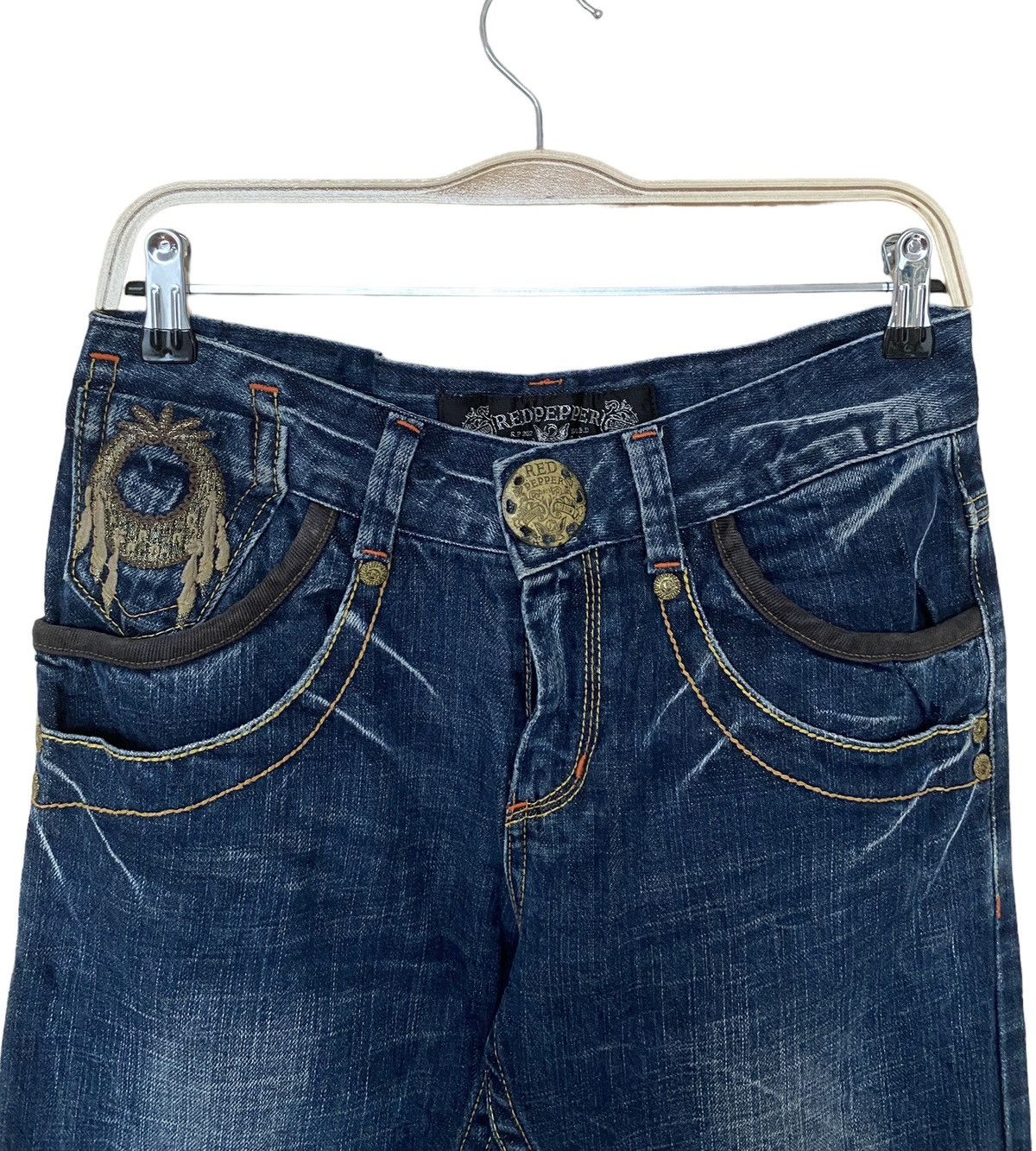 Japanese Brand × Vintage Vintage Japanese Brand Red Pepper Jeans 2000s Size US 30 / EU 46 - 9 Thumbnail
