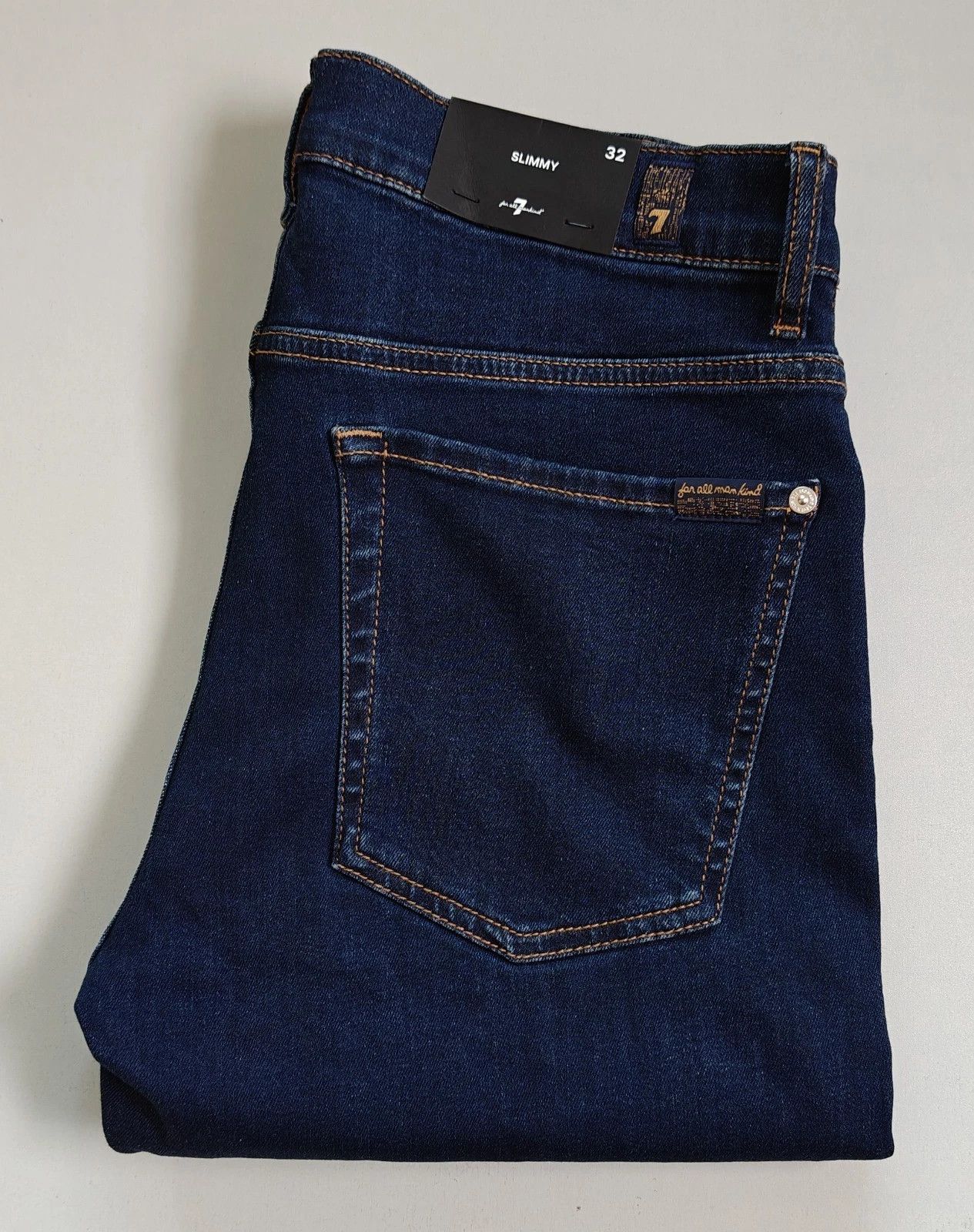 7 For All Mankind 7 For All ManKind Slimmy Rinse Men's Jeans T / 6001 Size US 32 / EU 48 - 1 Thumbnail