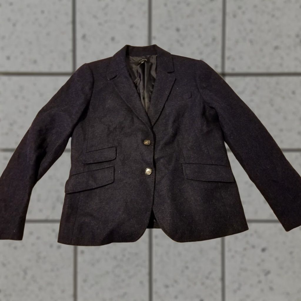 Talbots Womens Talbots Blazer Jacket Gray Wool 14 Business Casual Size XL / US 12-14 / IT 48-50 - 1 Thumbnail