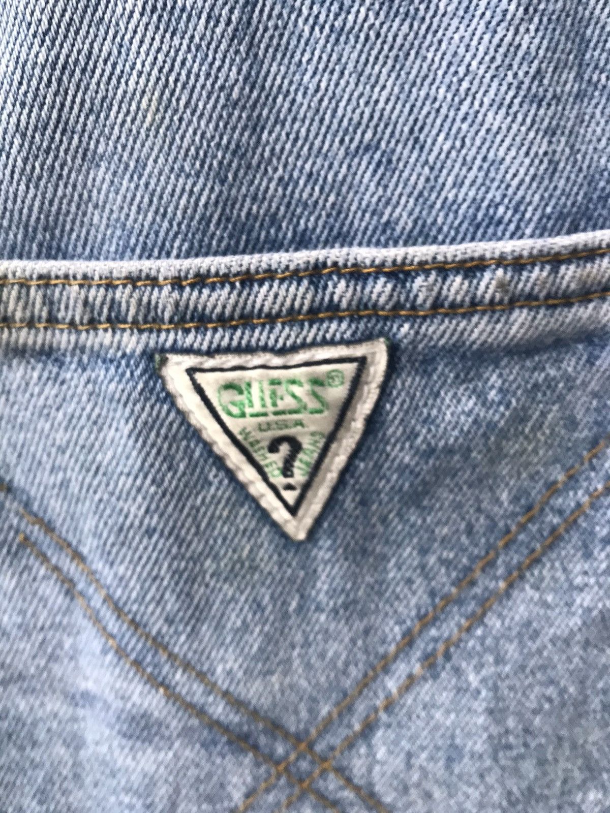 Georges Marciano × Guess × Vintage 90s Guess By Georges Marciano Plaid Waist Skate Baggy Denim Size US 34 / EU 50 - 9 Thumbnail