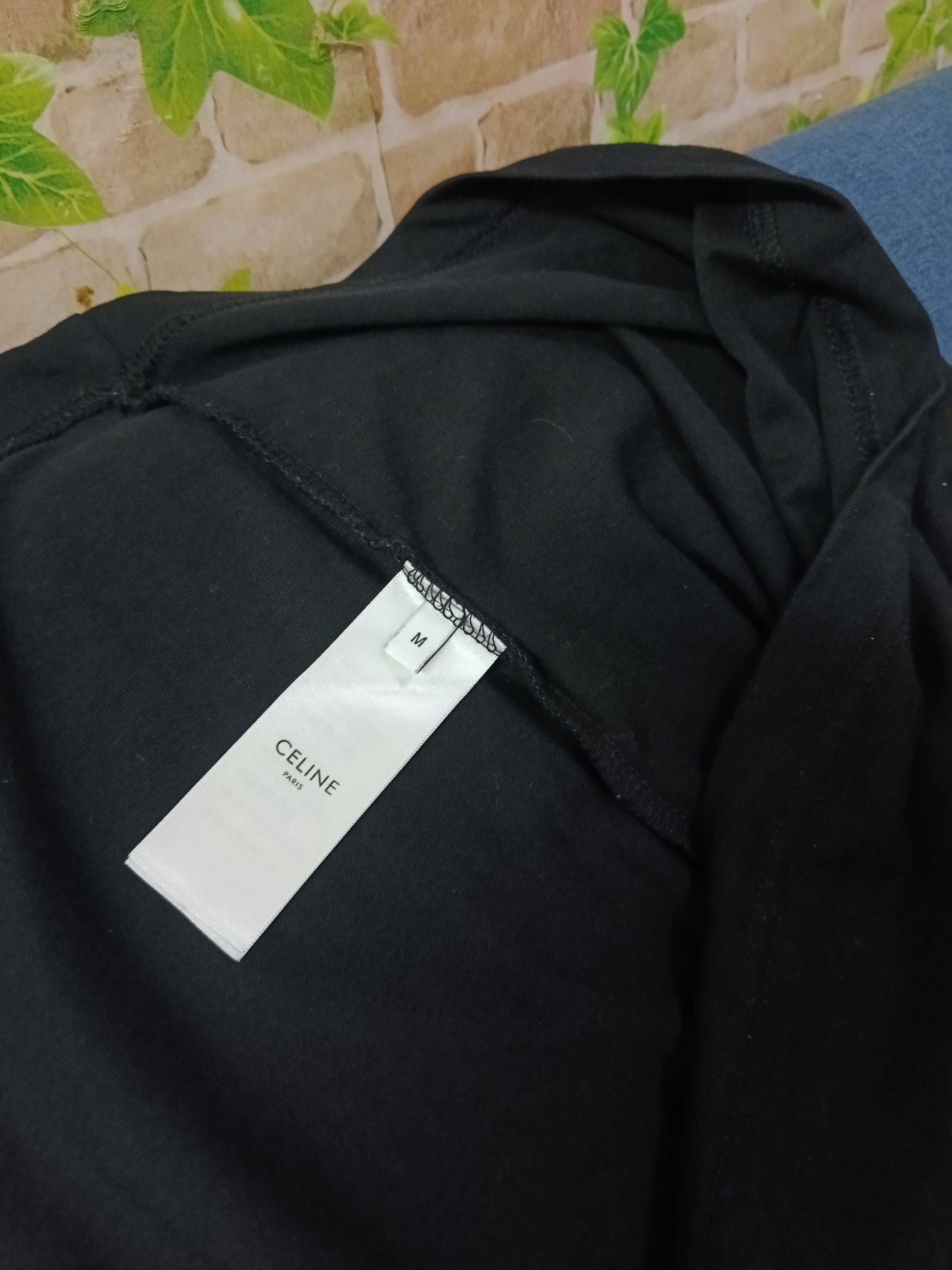 Celine CELINE SPELLOUT BLACK T SHIRT Size US M / EU 48-50 / 2 - 5 Thumbnail