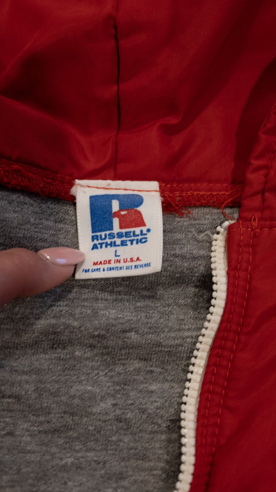 Russell Athletic Vintage Russell Athletic Windbreaker Size US L / EU 52-54 / 3 - 3 Thumbnail