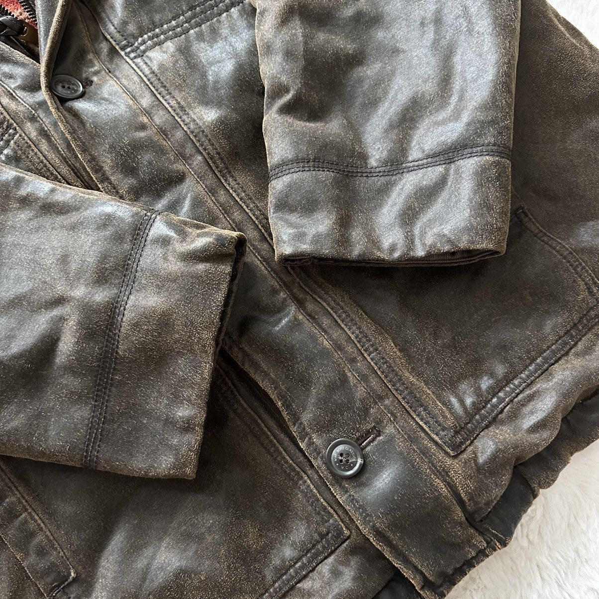 Marlboro Classics marlboro classics vintage leather faded jacket archive Size US XL / EU 56 / 4 - 6 Thumbnail