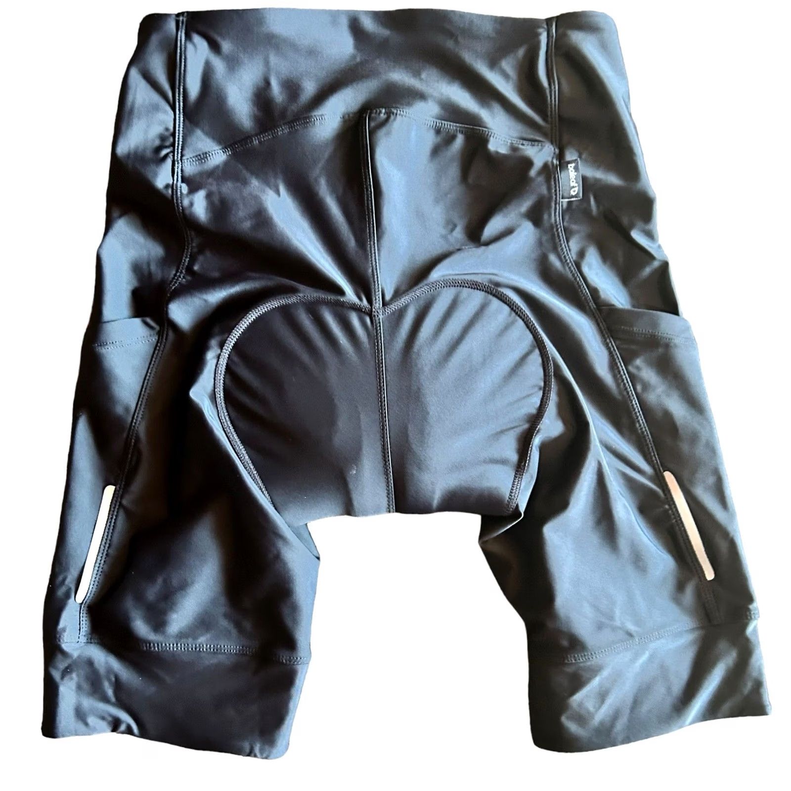 Vintage BALEAF Women Padded Running Spandex Shorts Workout Shorts Black Medium NWT New Size 28" / US 6 / IT 42 - 7 Thumbnail