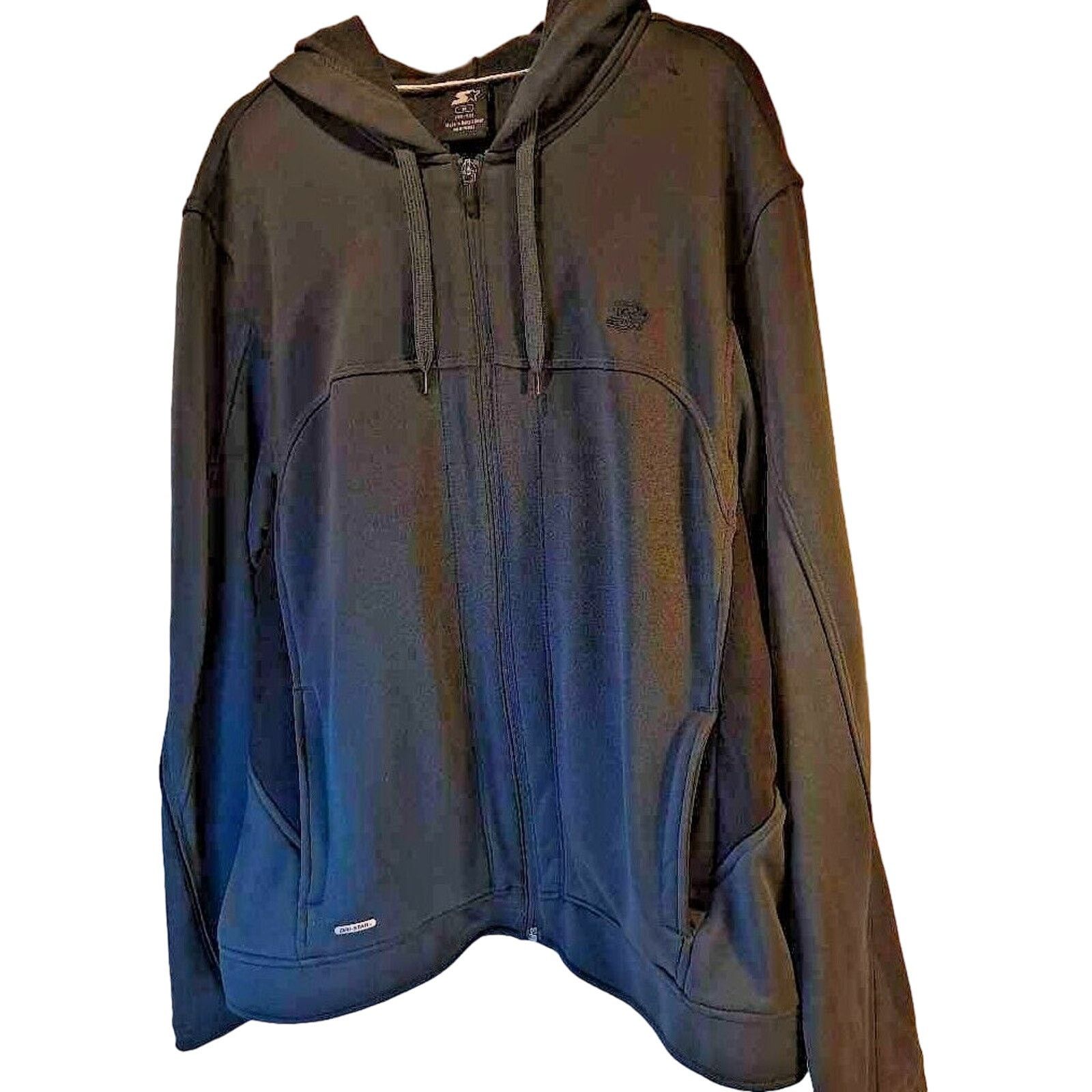 Starter Starter Men's Hoodie Sweatshirt Gray Full Zip Pockets M New Size US M / EU 48-50 / 2 - 1 Thumbnail