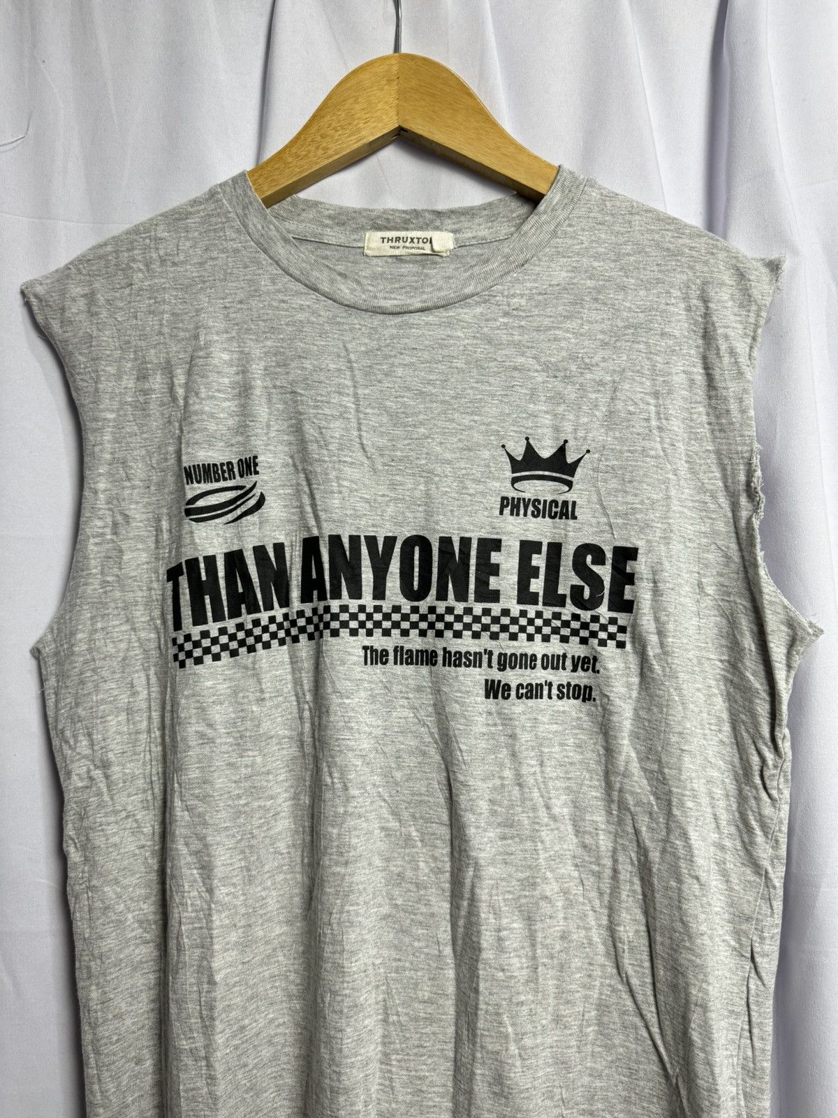 If Six Was Nine × Japanese Brand × Le Grande Bleu (L.G.B.) Japanese Tank Top Poem Thruxton Size US L / EU 52-54 / 3 - 2 Thumbnail