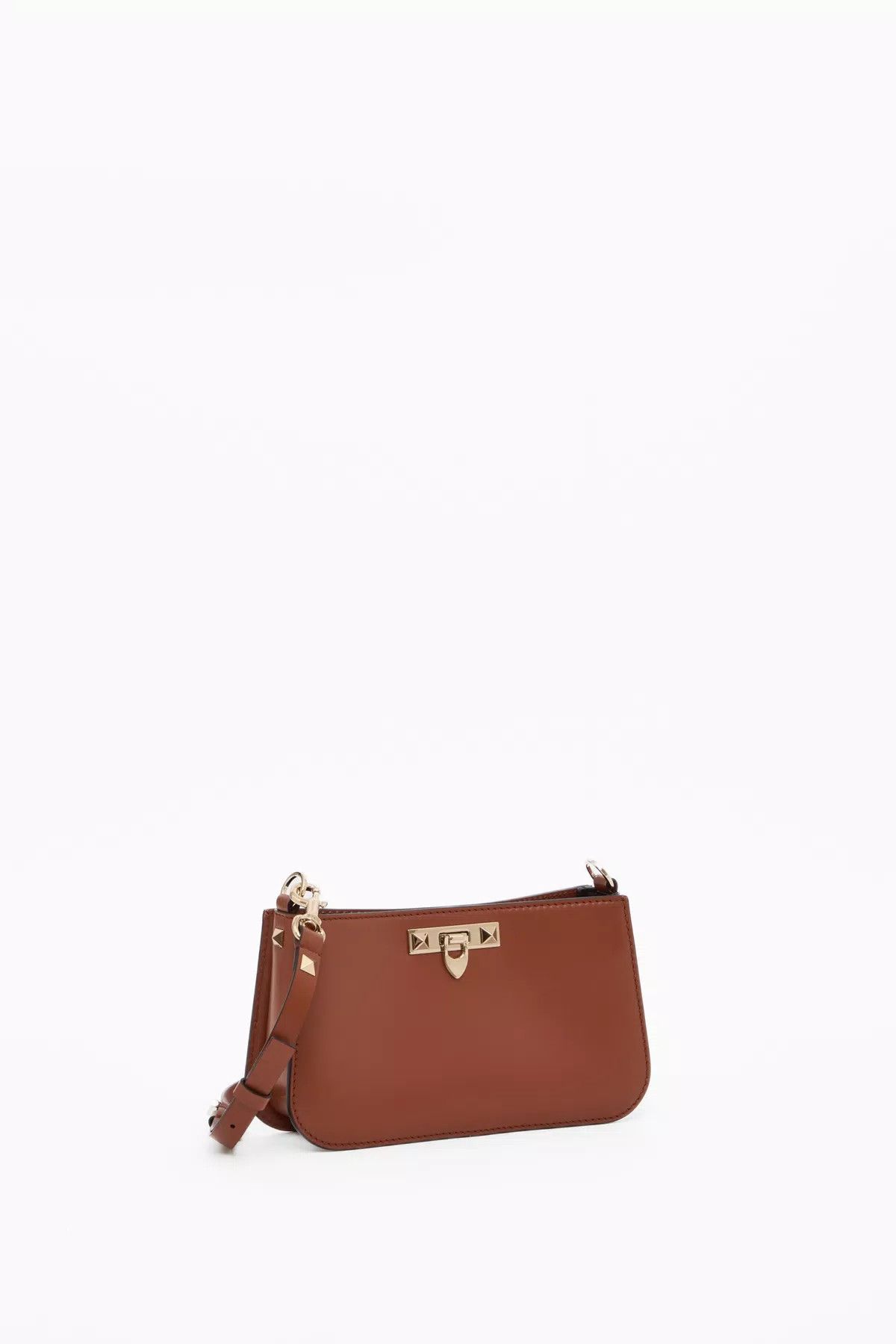 Valentino oc11z0725 Size:OS/Fierce Small Calfskin Bag in Brown Size ONE SIZE - 2 Thumbnail
