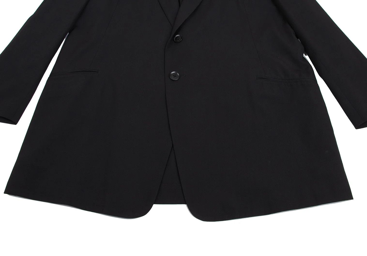 Yohji Yamamoto Yohji Yamamoto Wool Gabardine Jacket Black 3 Size US L / EU 52-54 / 3 - 9 Thumbnail