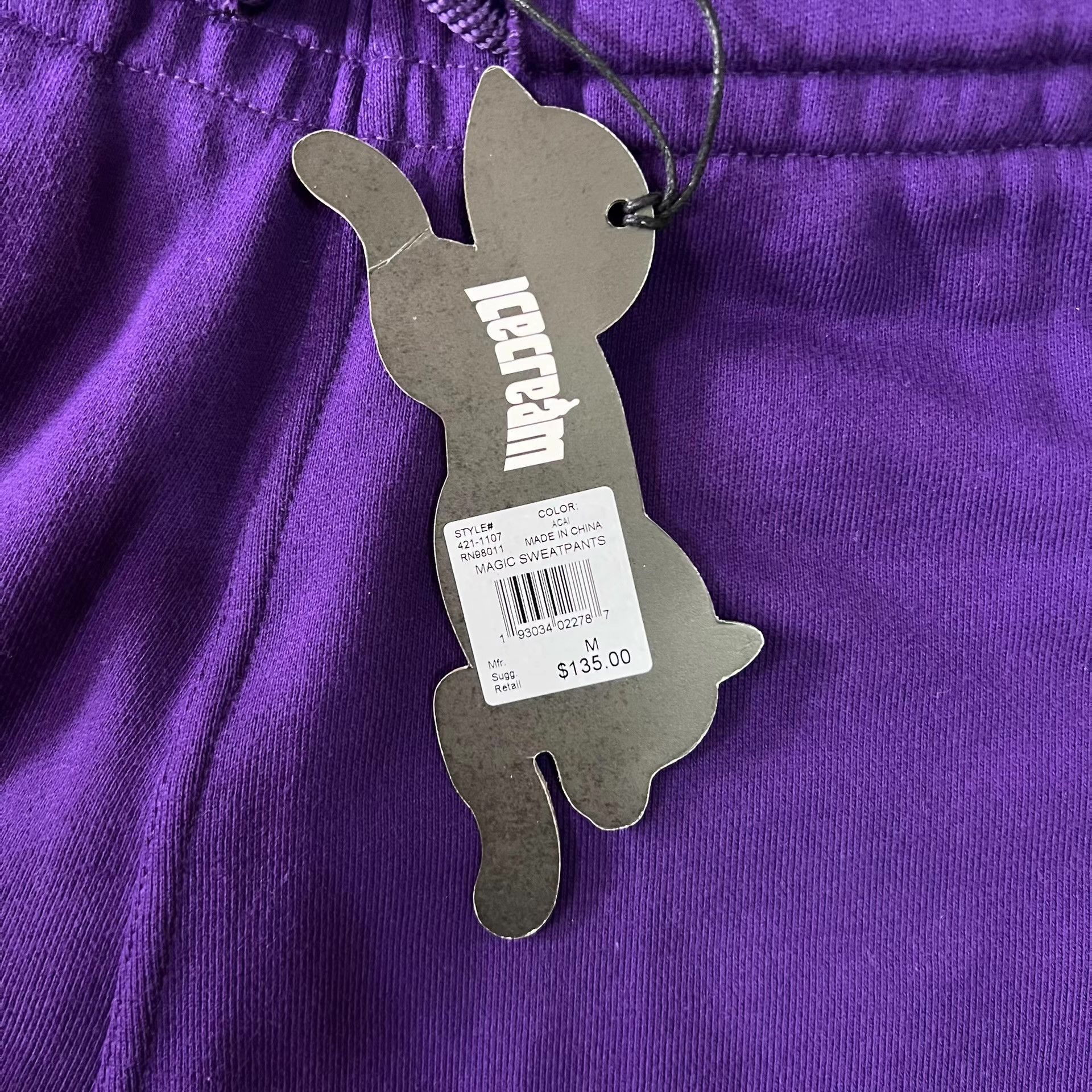 Japanese Brand BBC ICECREAM French Terry Puff Embroidery Sweatpants Q7 Size US 34 / EU 50 - 6 Thumbnail