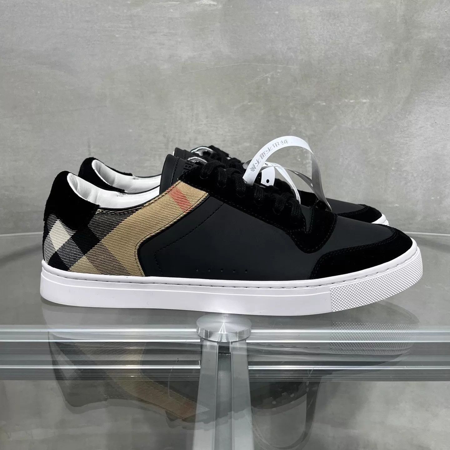 Burberry Burberry black check sneakers 42 Size US 9 / EU 42 - 4 Thumbnail