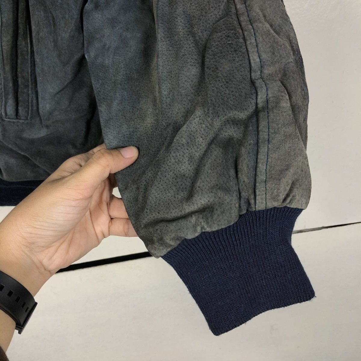 Japanese Brand 🔥VINTAGE LEATHER JACKET BOMBER BACK LOT ISSEY MIYAKE Size US L / EU 52-54 / 3 - 16 Thumbnail