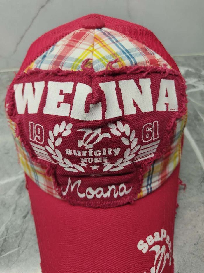 Vintage Welina Surfcity Distressed Style Trucker Hat Cap Size ONE SIZE - 3 Thumbnail