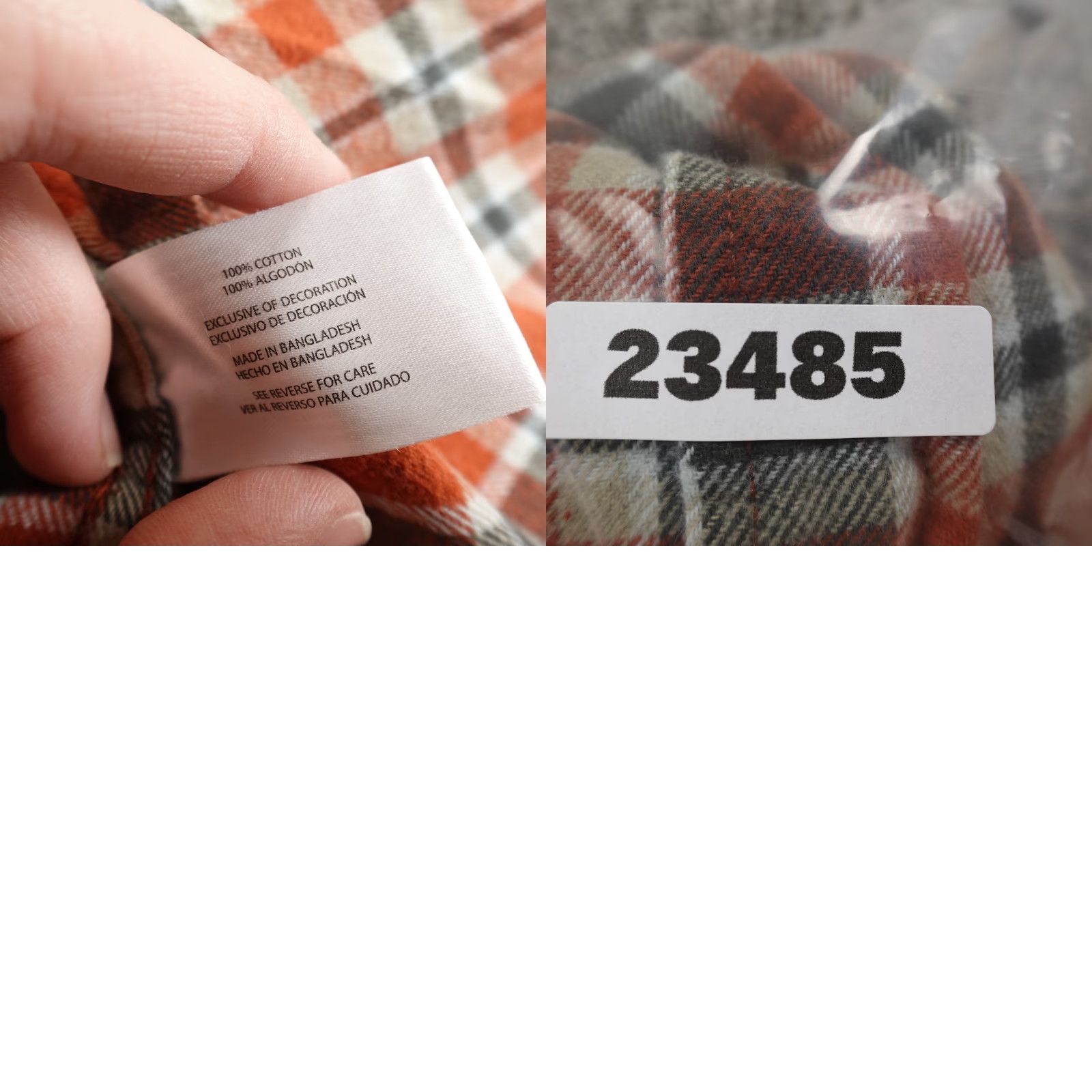 Eddie Bauer Eddie Bauer Shirt Mens XL Orange Plaid Flannel Button Up Long Sleeve Outdoor Top Size US XL / EU 56 / 4 - 8 Thumbnail