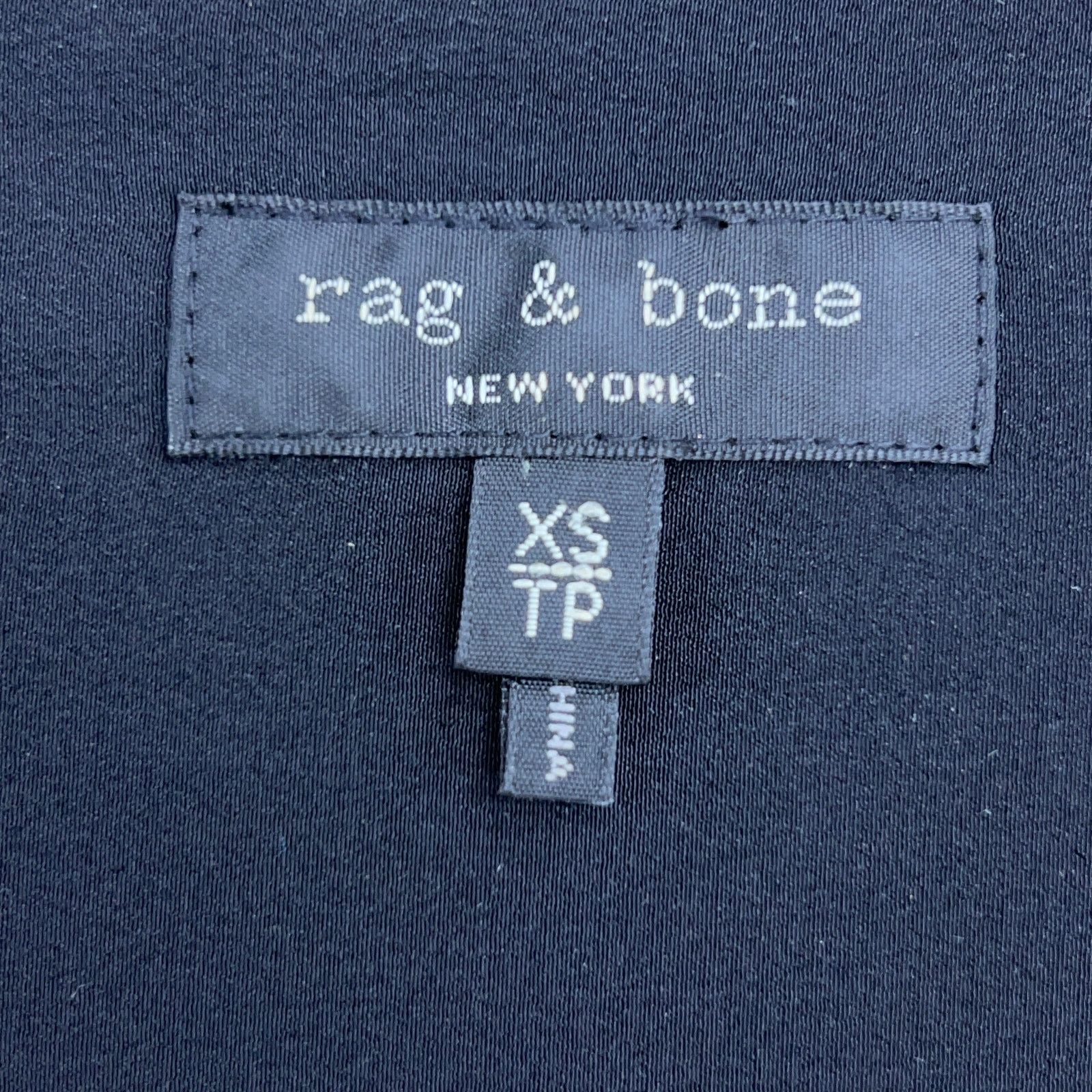 Rag & Bone Rag & Bone Size XS Wrap Top Long Sleeve V Neck Silk Black Size XS / US 0-2 / IT 36-38 - 12 Thumbnail
