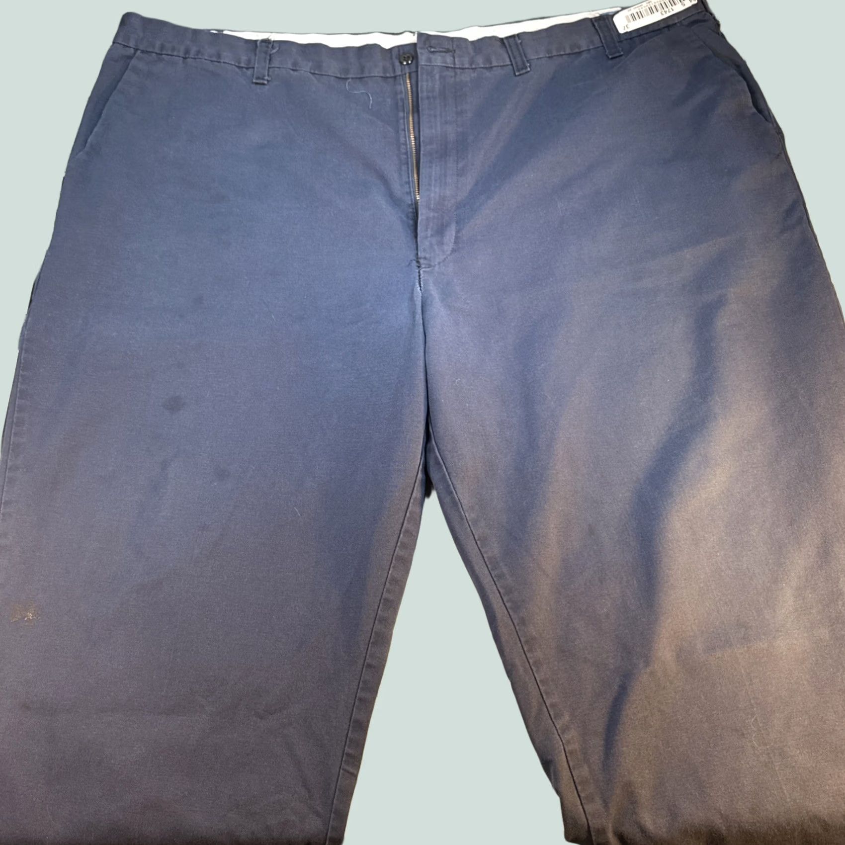 Vintage VINTAGE Mens Navy Blue Pants 48x30 Classic Fit Flat Front Work Casual Chino Nike? Size US 32 / EU 48 - 1 Thumbnail