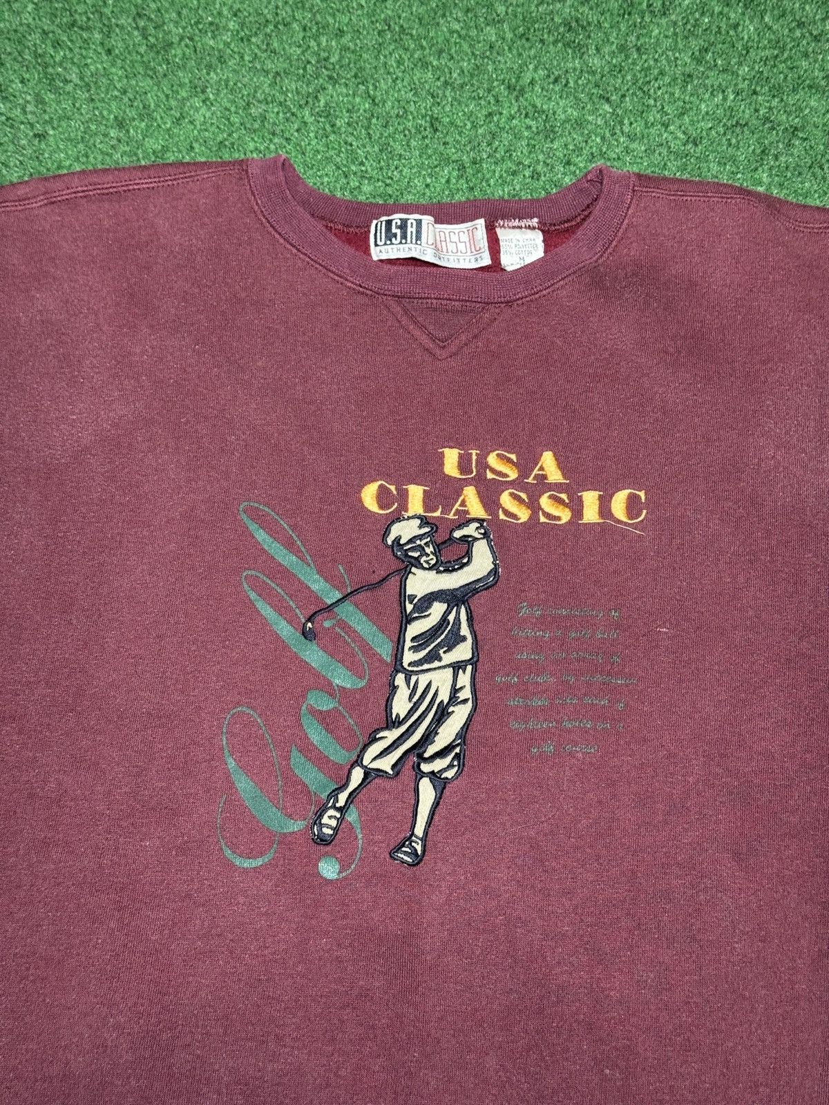 Vintage USA Classic Golf Sweatshirt 24x24 Golfing Vintage Crewneck Size US M / EU 48-50 / 2 - 2 Thumbnail