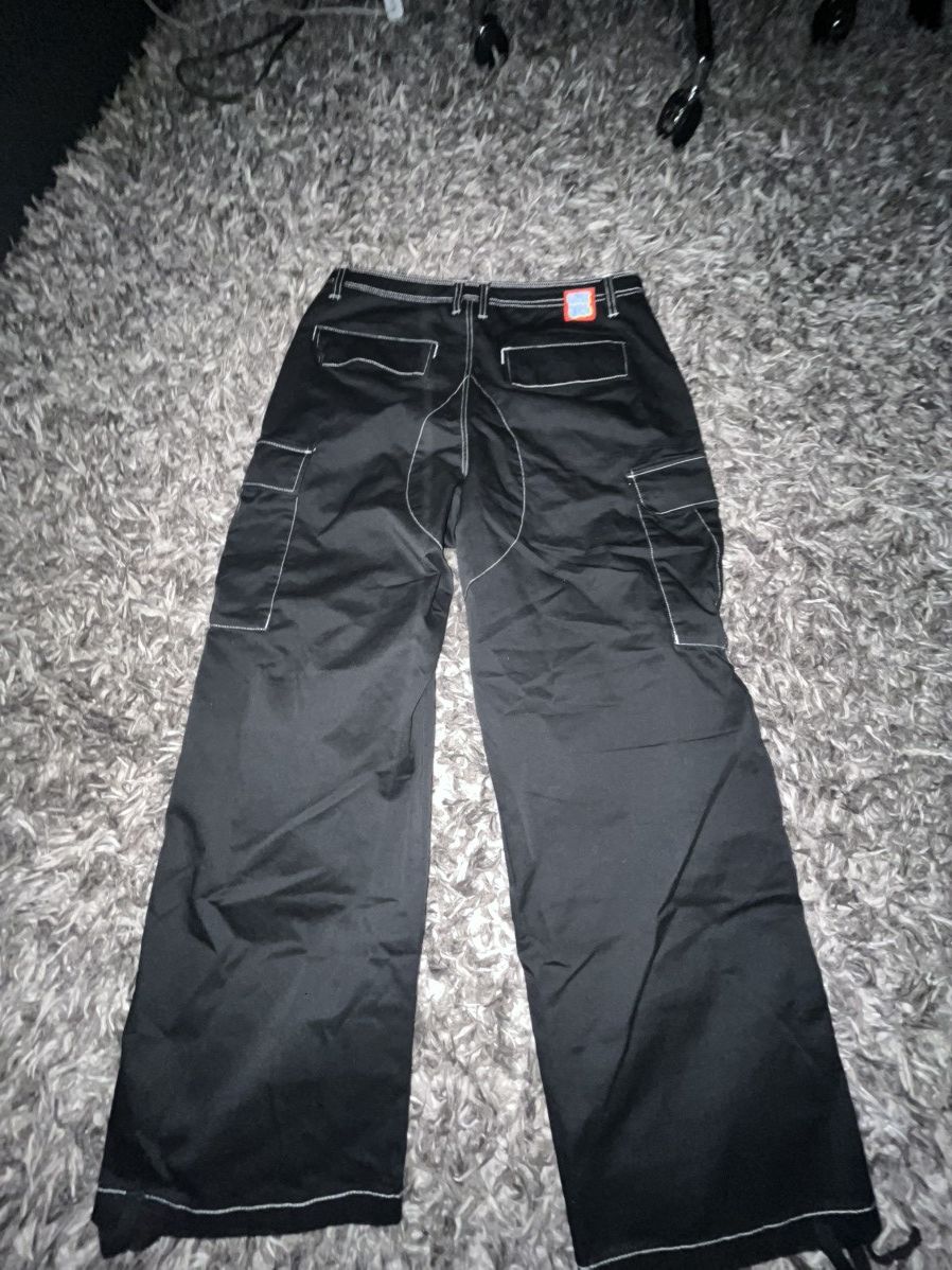 Zumiez Empyre Ultra Loose Black Cargo Pants Size 30 (Waist) Size US 30 / EU 46 - 2 Thumbnail